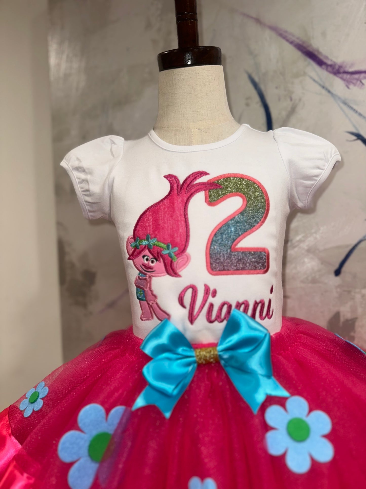 Troll princess birthday outfit