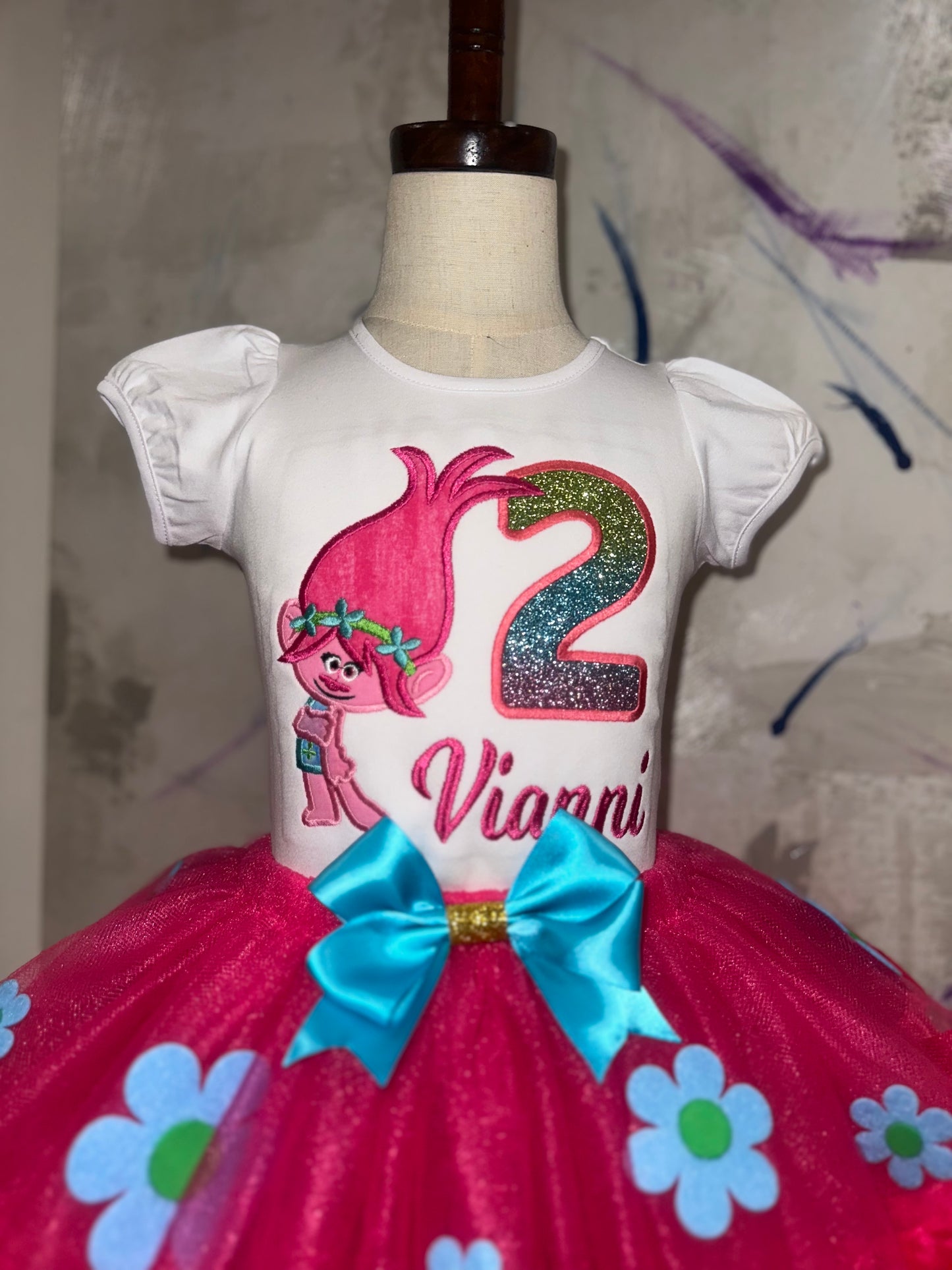 Troll princess birthday outfit