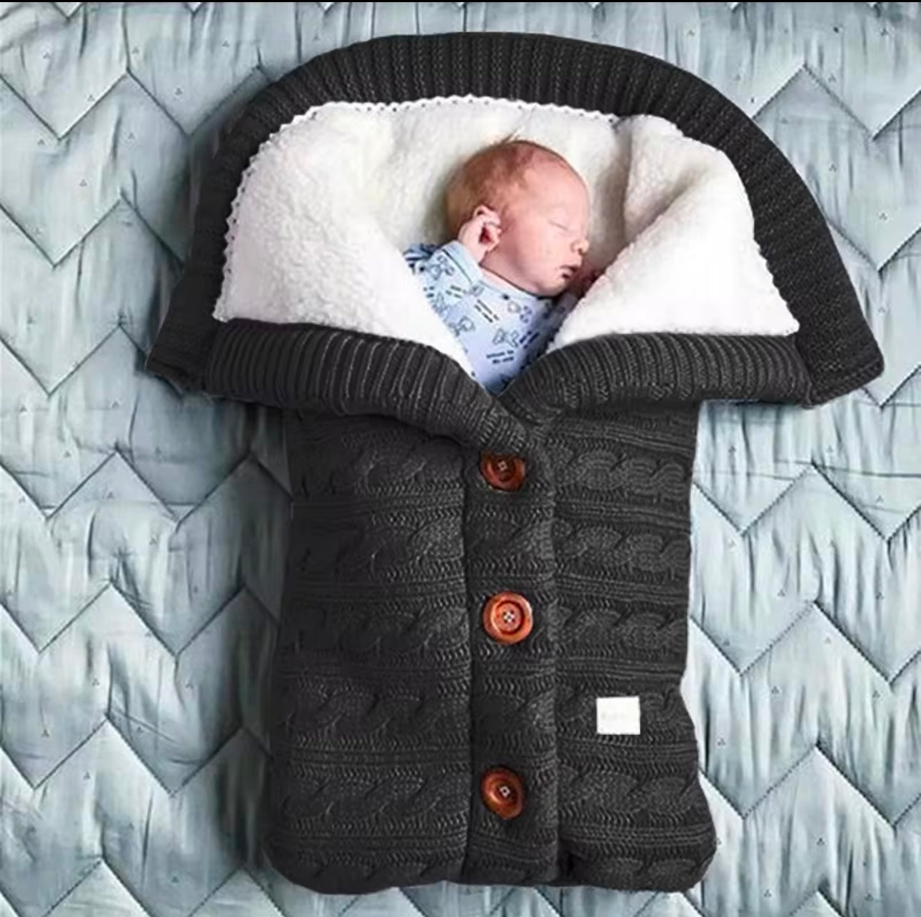 Winter newborn baby swaddle sweater