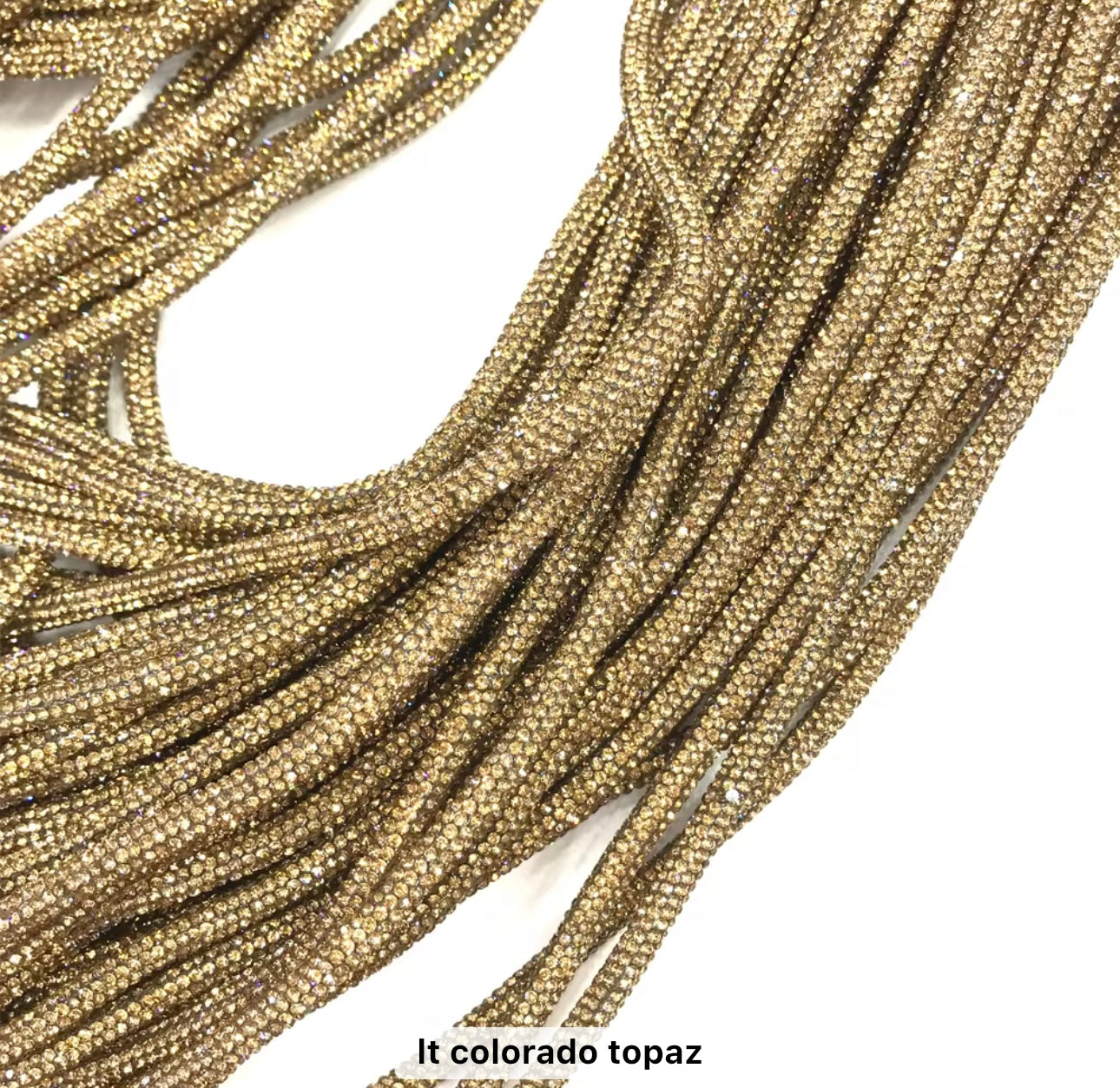 Rhinestone hoodie string/rope