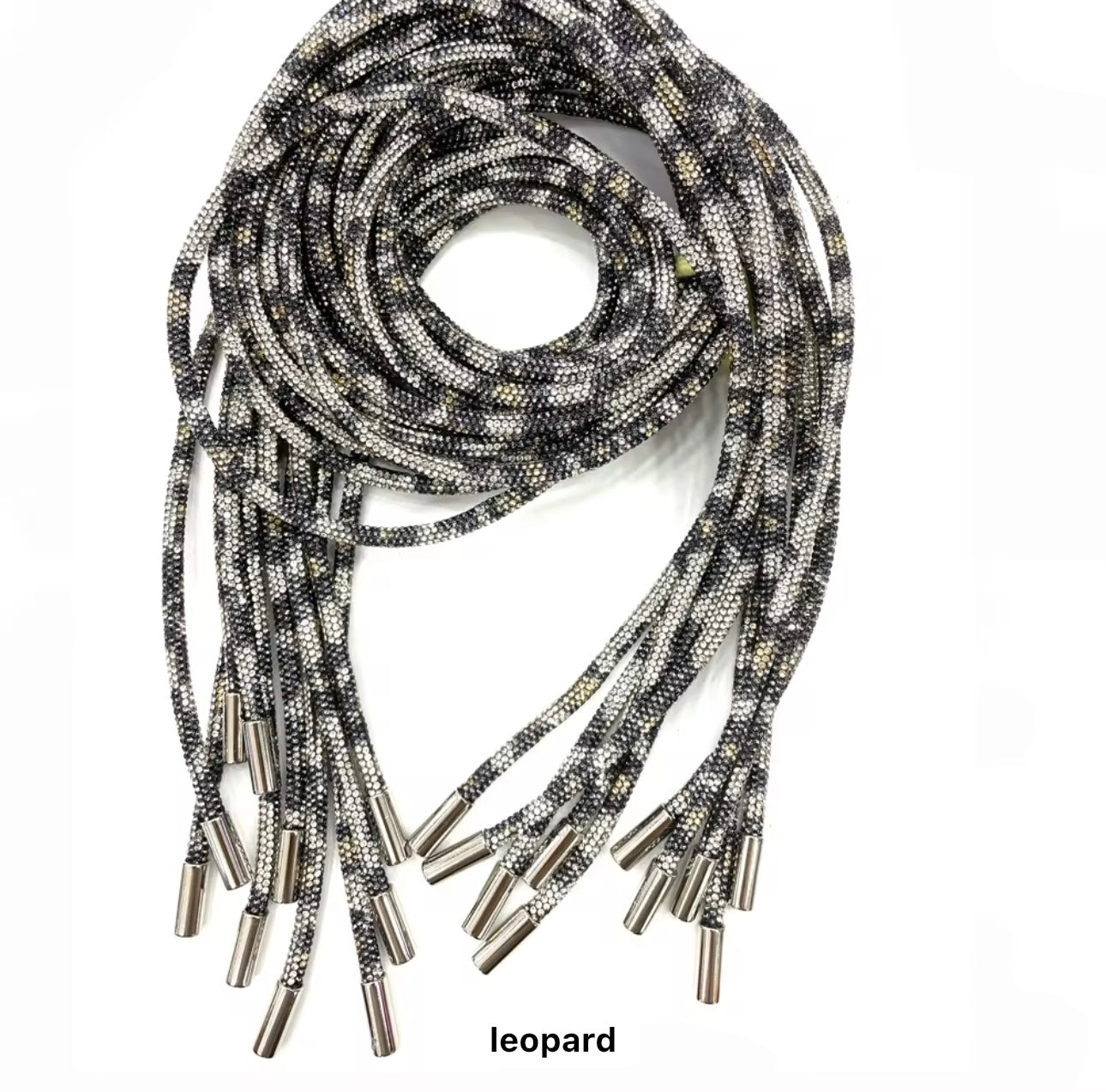 Rhinestone hoodie string/rope