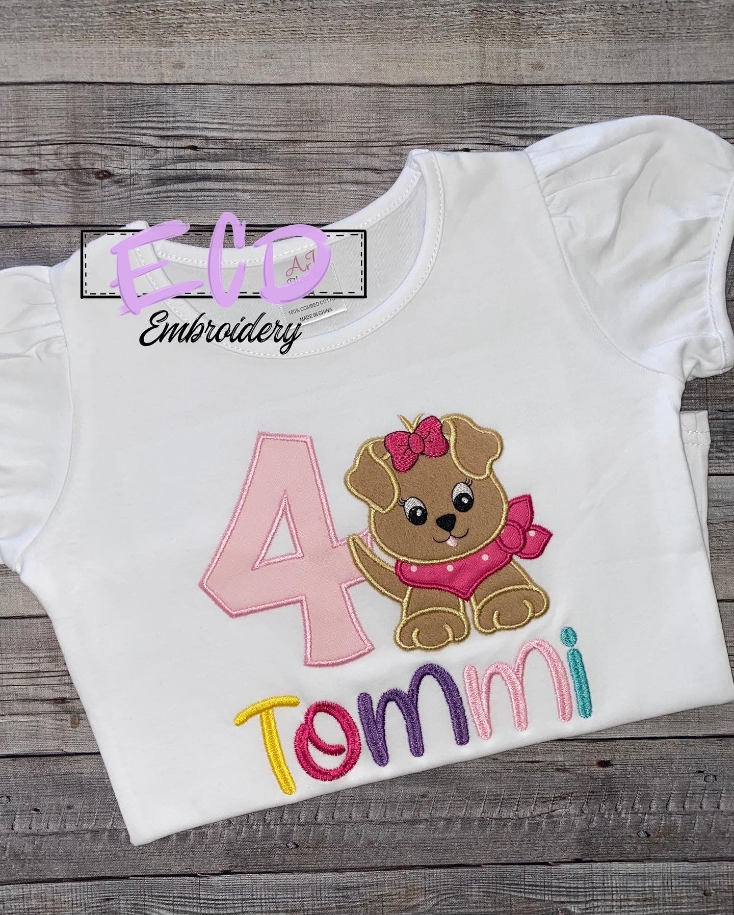Puppy dog birthday shirt