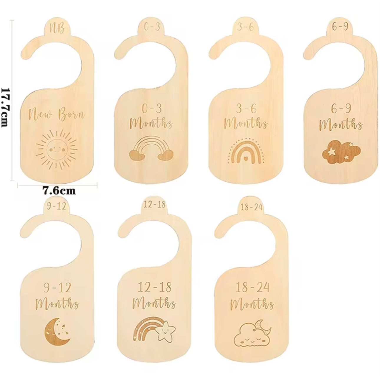 Baby closet clothes dividers