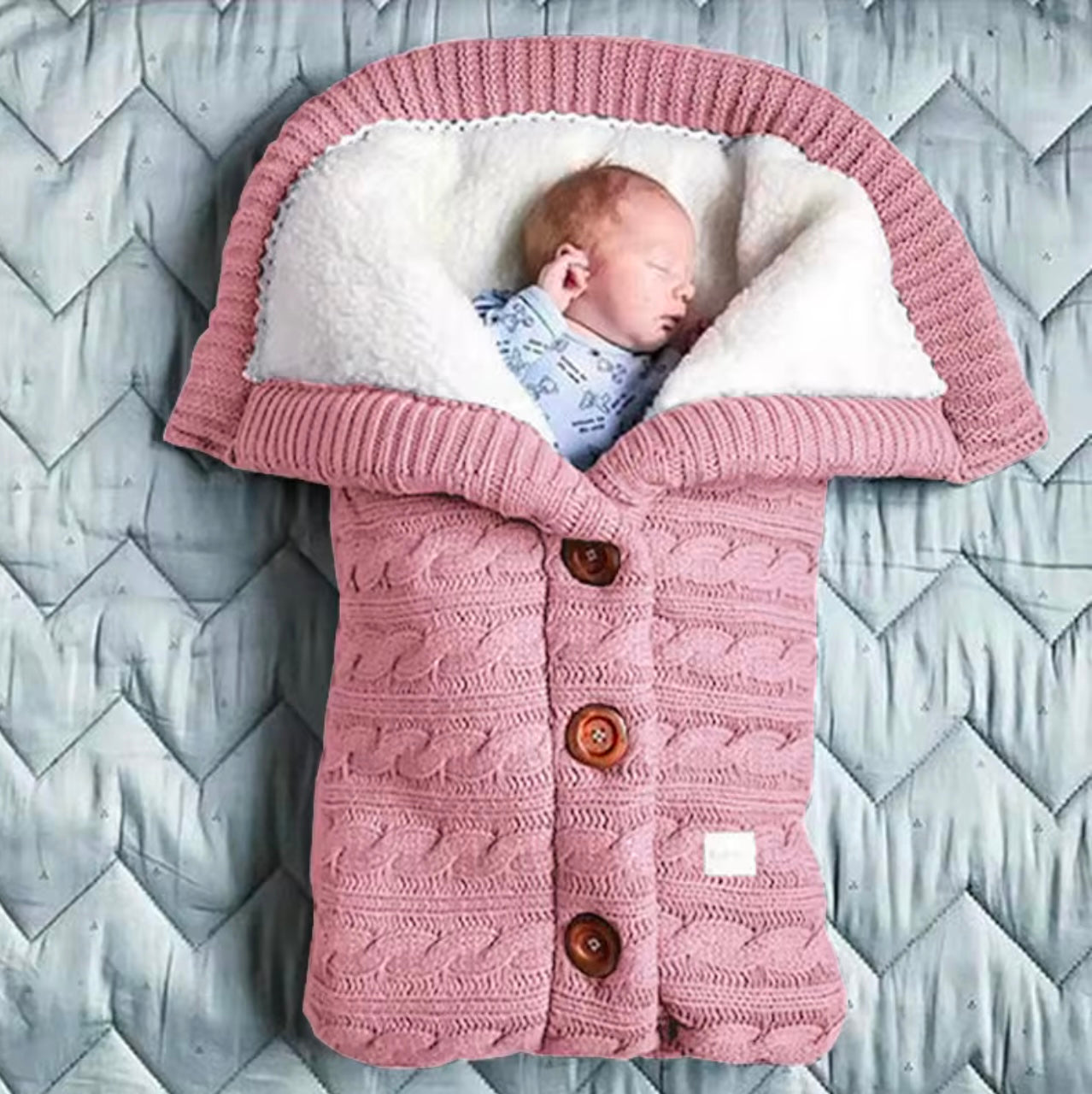 Winter newborn baby swaddle sweater