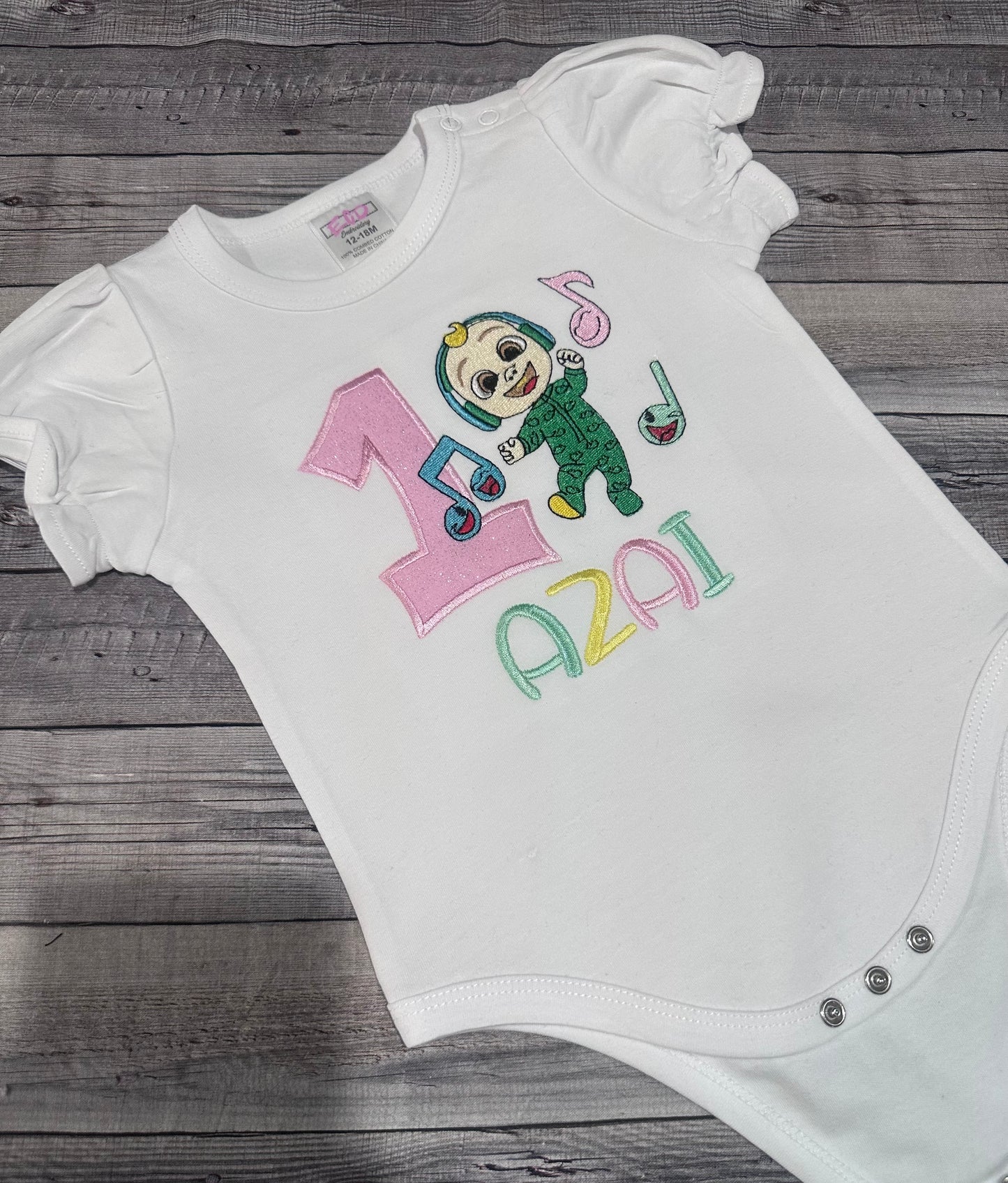 C0co-melon JJ birthday shirt for girls