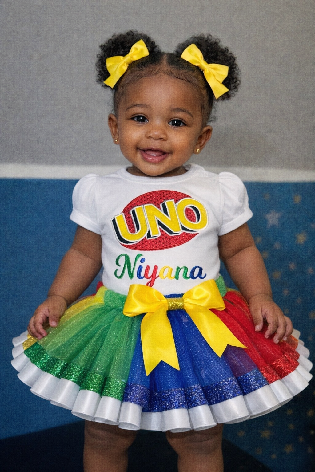 Personalized UNO Birthday Outfit for Girls | Custom 1st Birthday Outfi ECD Embroidery Personalized UNO Birthday Outfit for Girls | Custom 1st Birthday Outfi ECD Embroidery