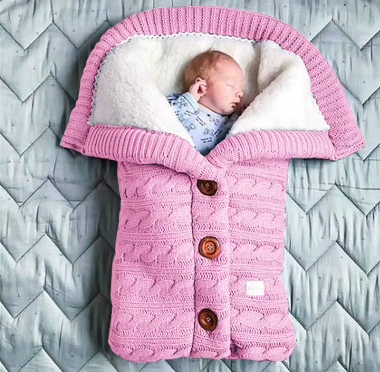 Winter newborn baby swaddle sweater