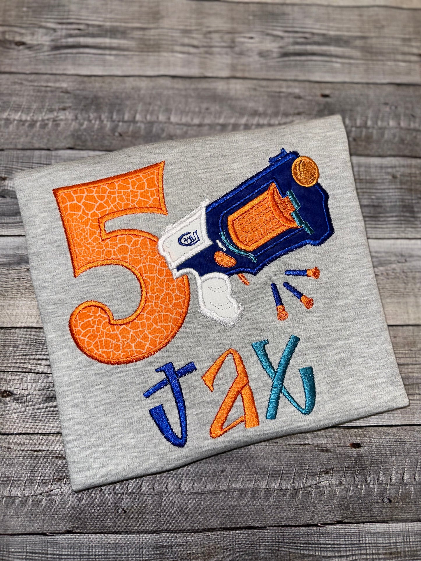 Nerf gun birthday shirt for boys