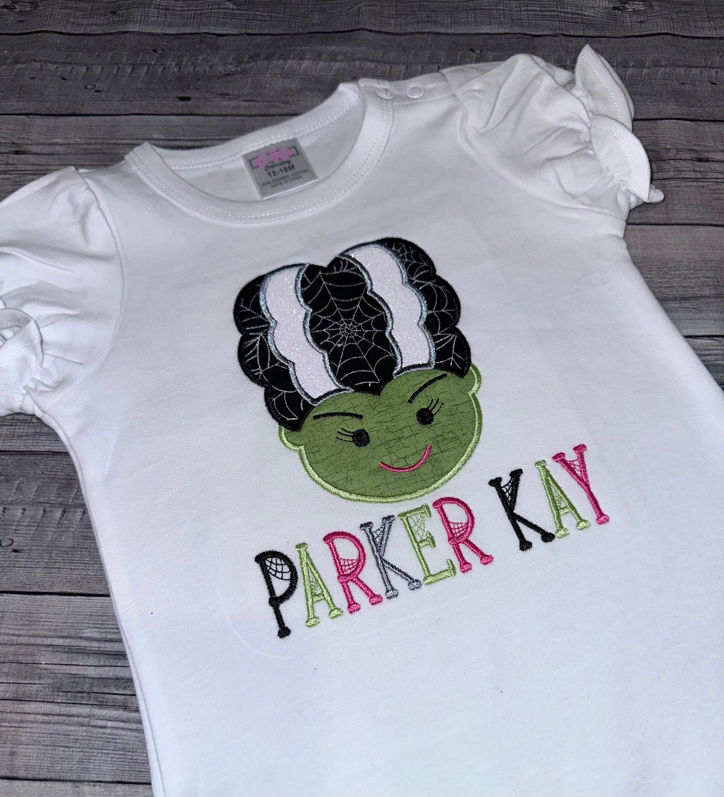 Bride of Frankenstein Halloween shirt for girls