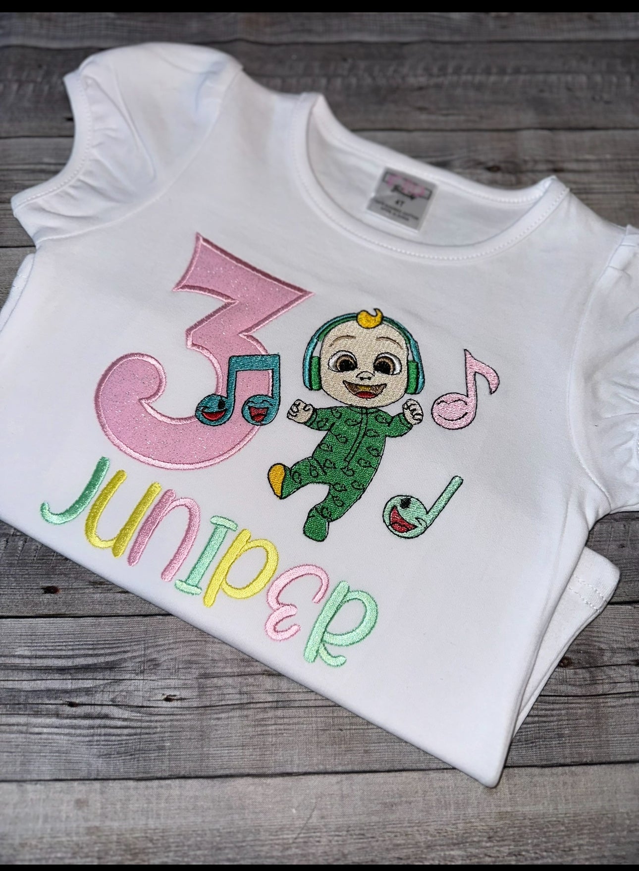 C0co-melon JJ birthday shirt for girls