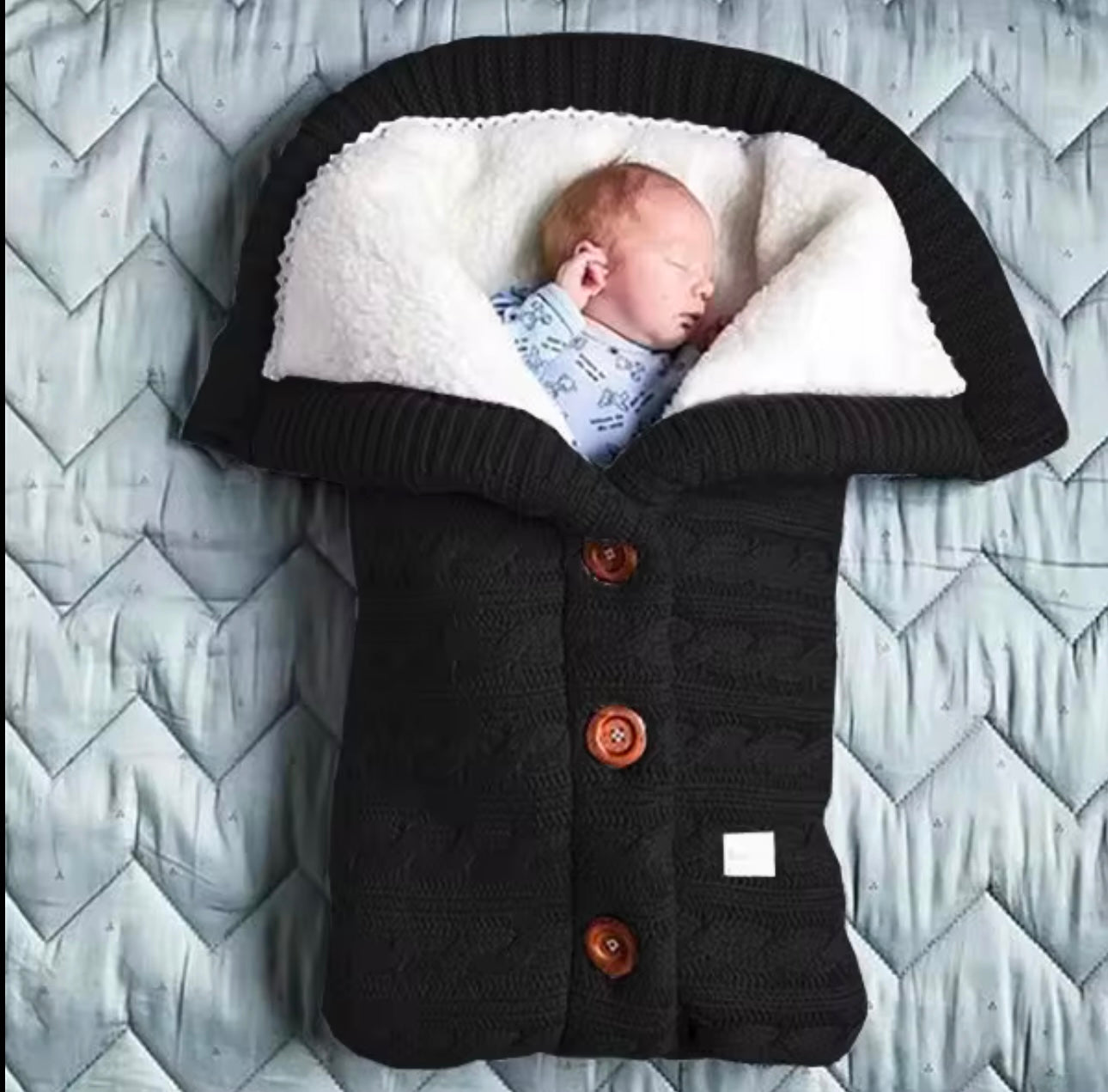Winter newborn baby swaddle sweater
