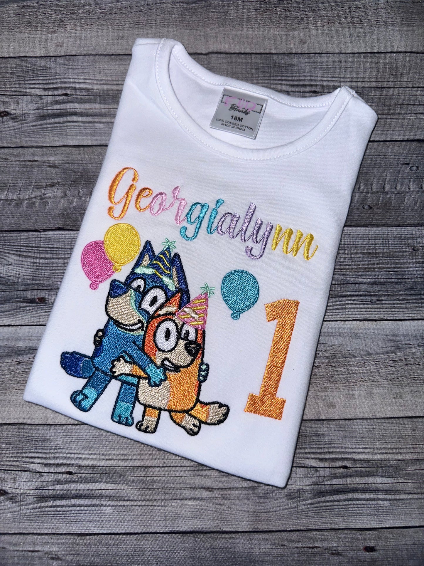 Blue-y and bingo birthday shirt