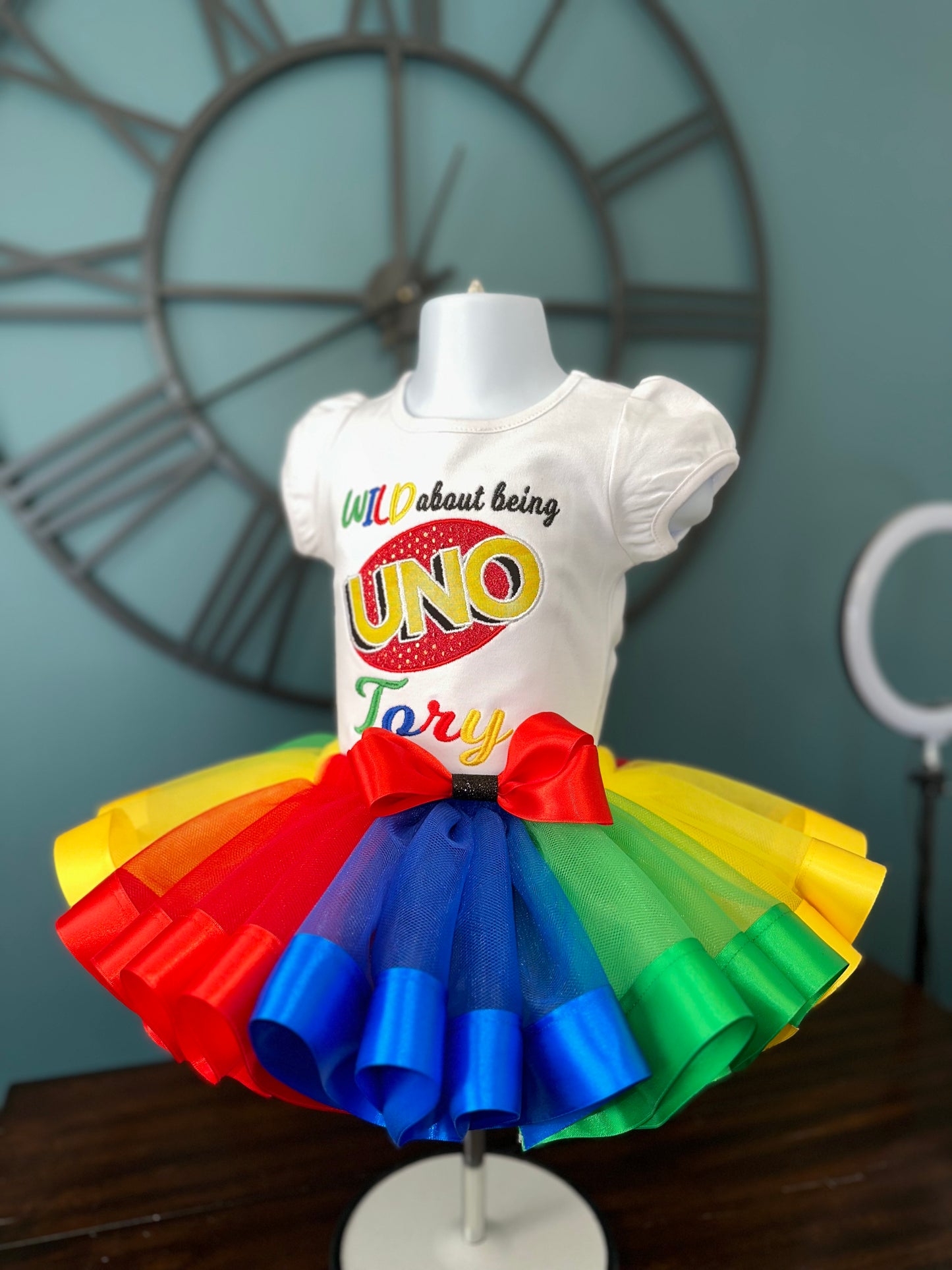 Wild about being Uno Birthday outfit for girls