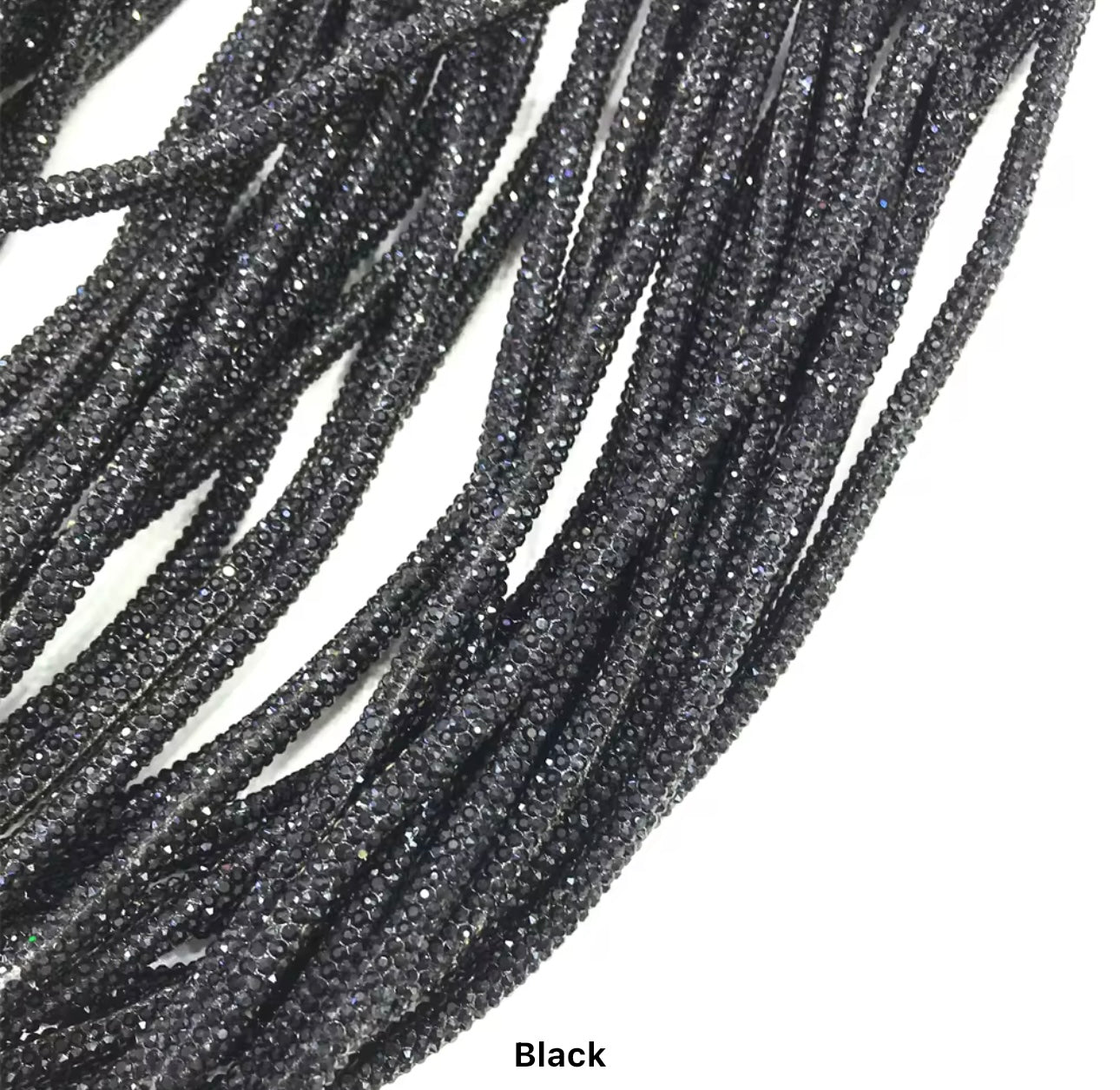 Rhinestone hoodie string/rope