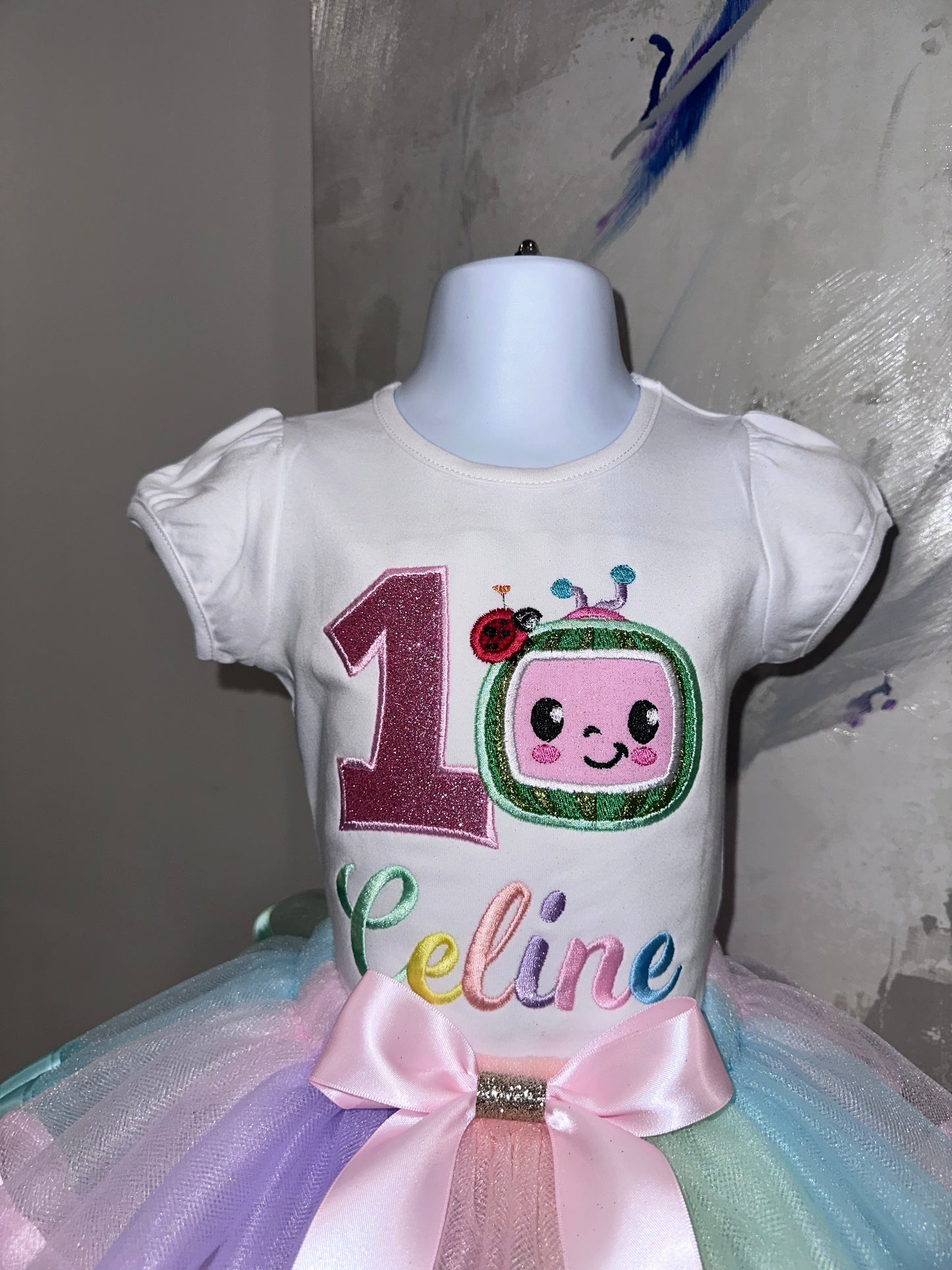 Coc0-melon birthday outfit-pastel