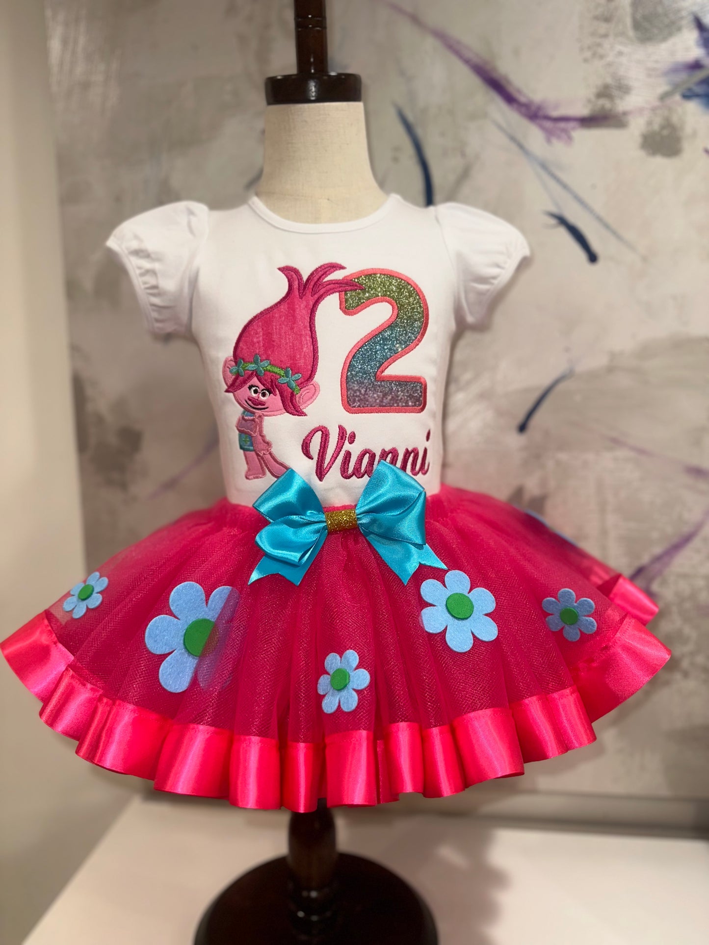 Troll princess birthday outfit