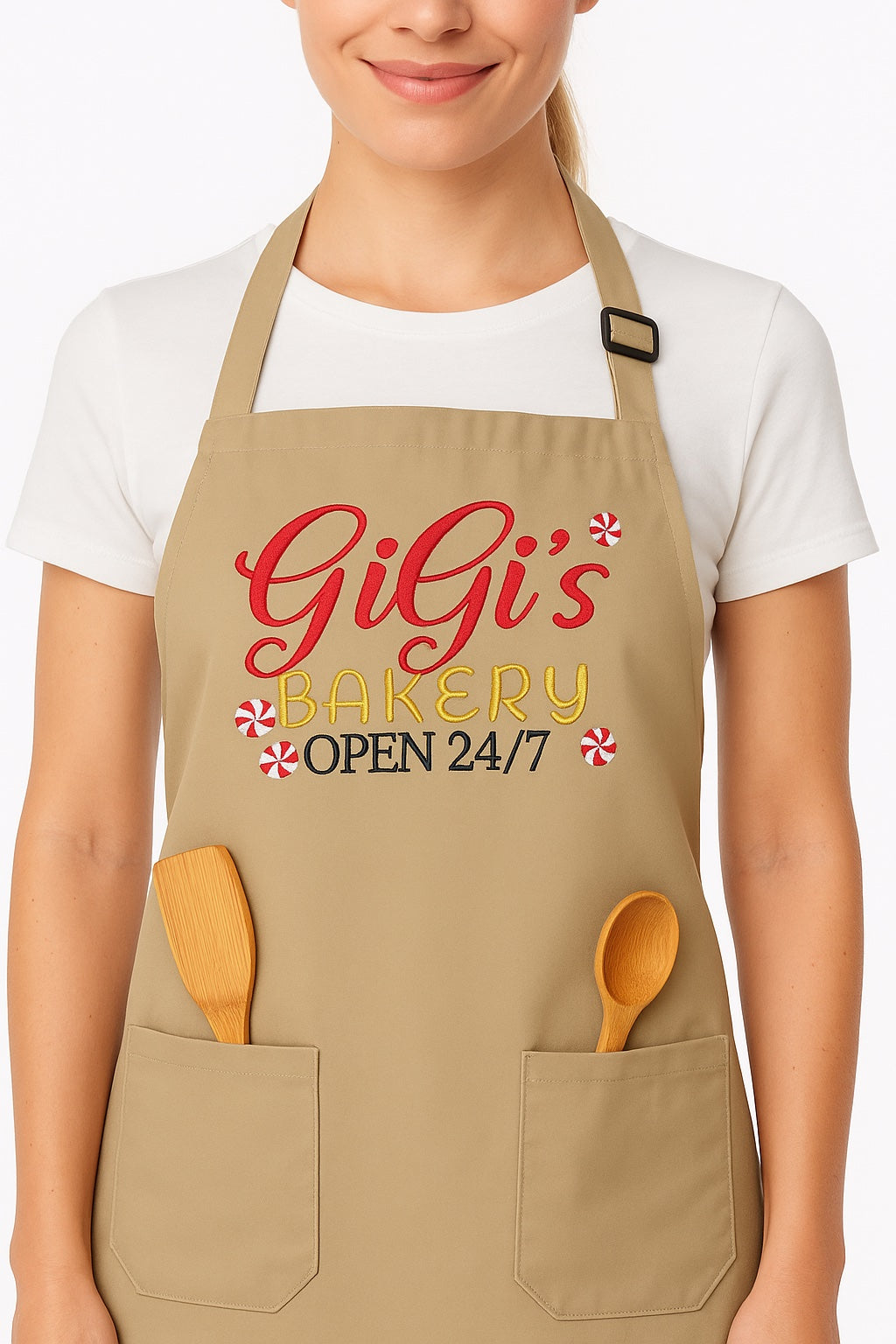 Personalized Apron-Gigi's Bakery Open 24/7