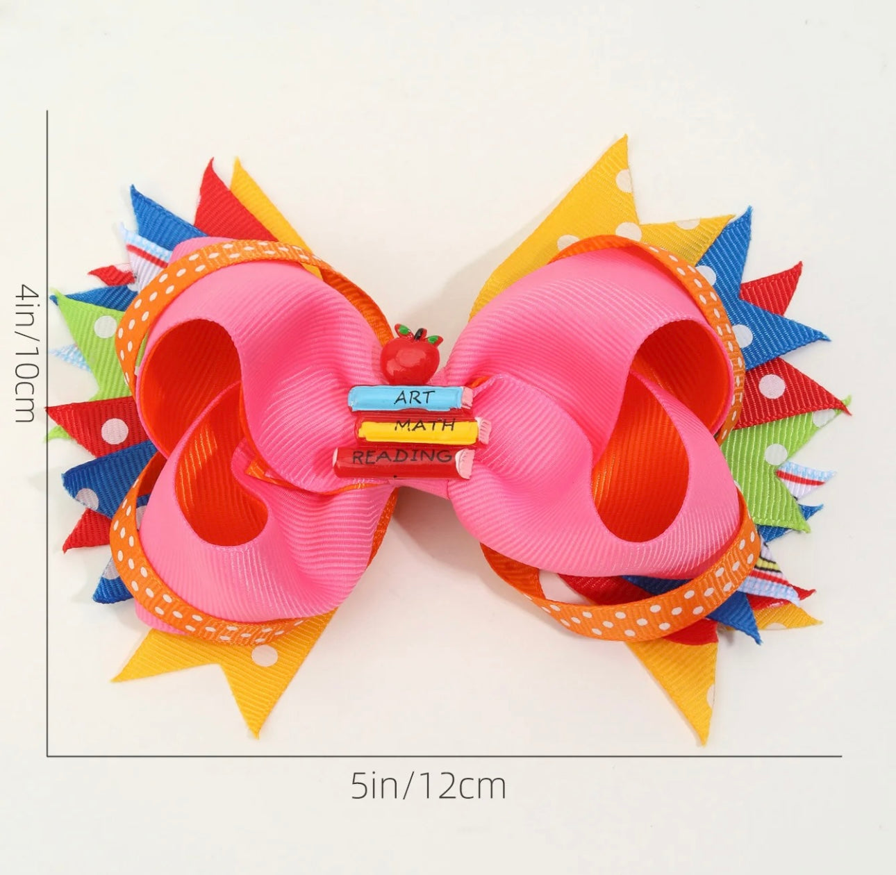 Back to school hairbow for girls