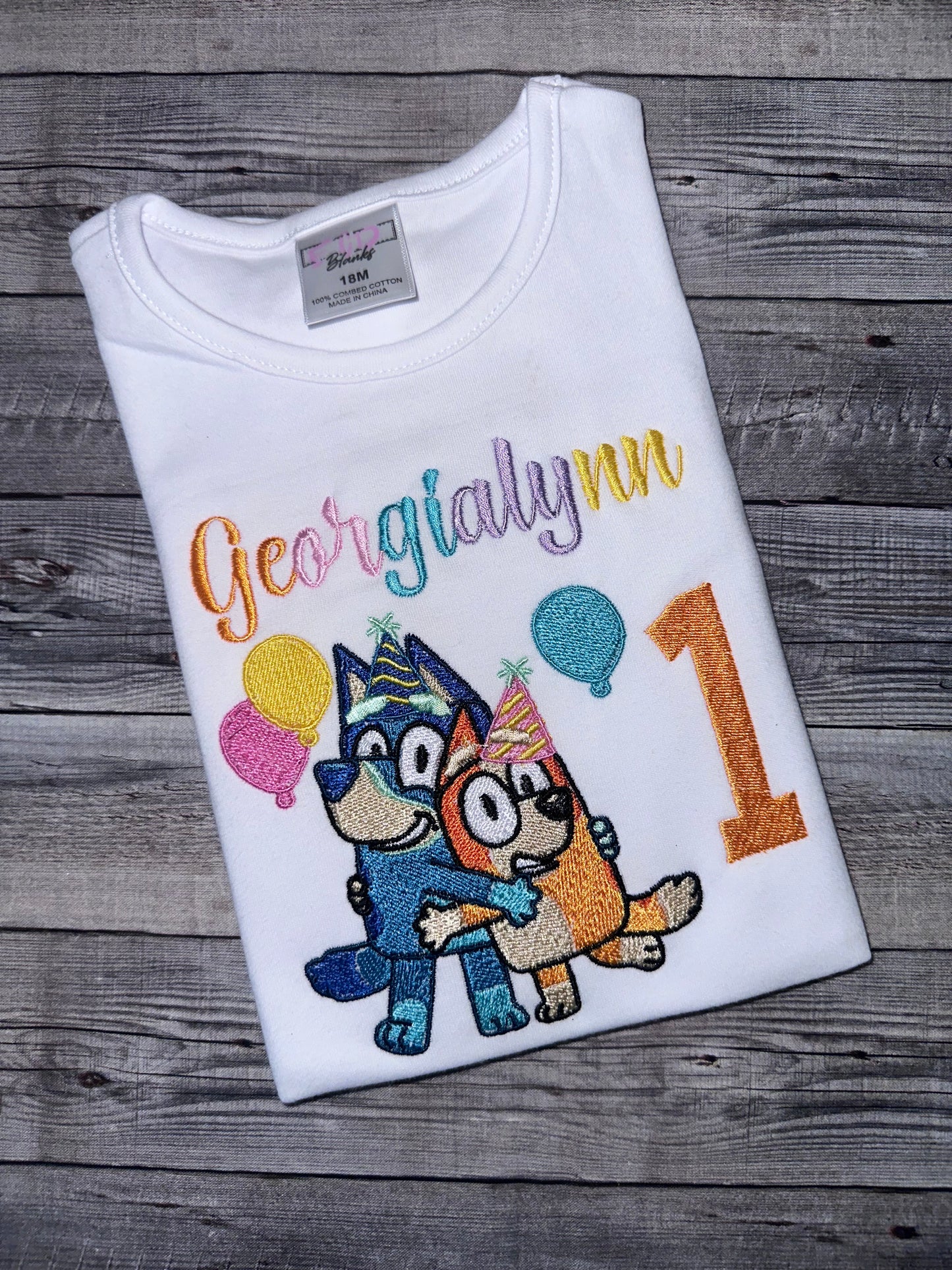Blue-y and bingo birthday shirt