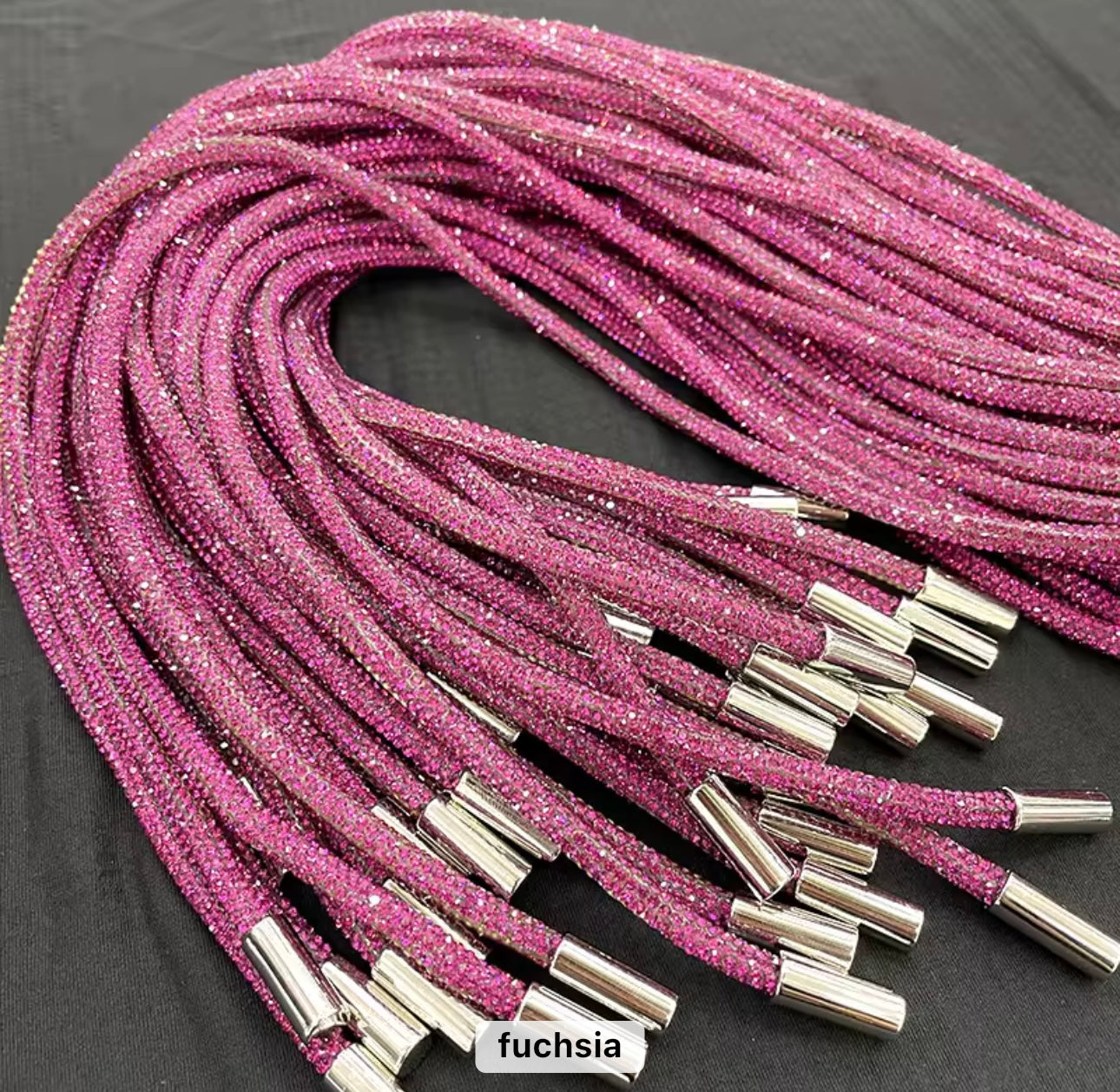 Rhinestone hoodie string/rope