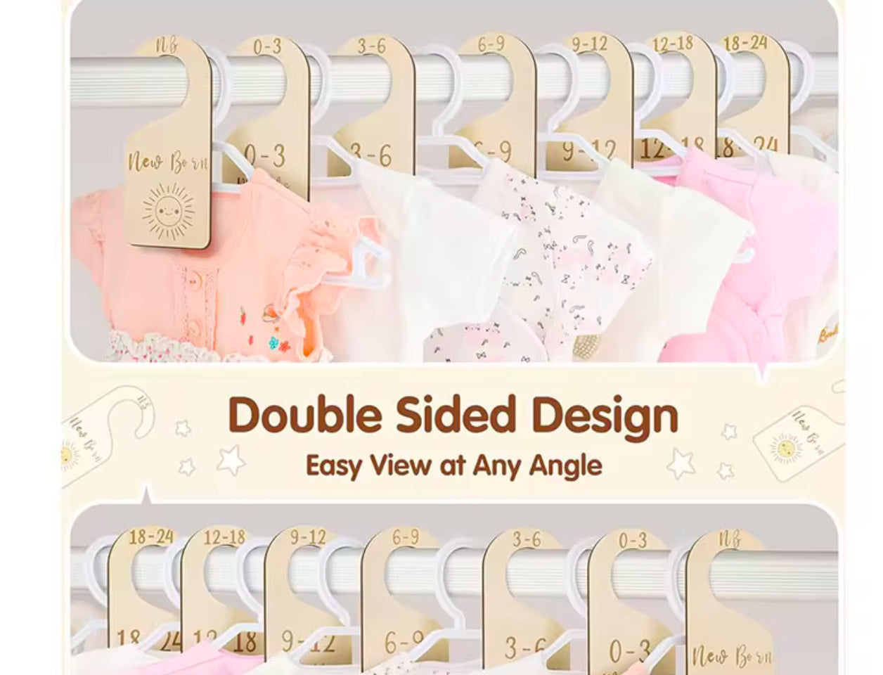 Baby closet clothes dividers