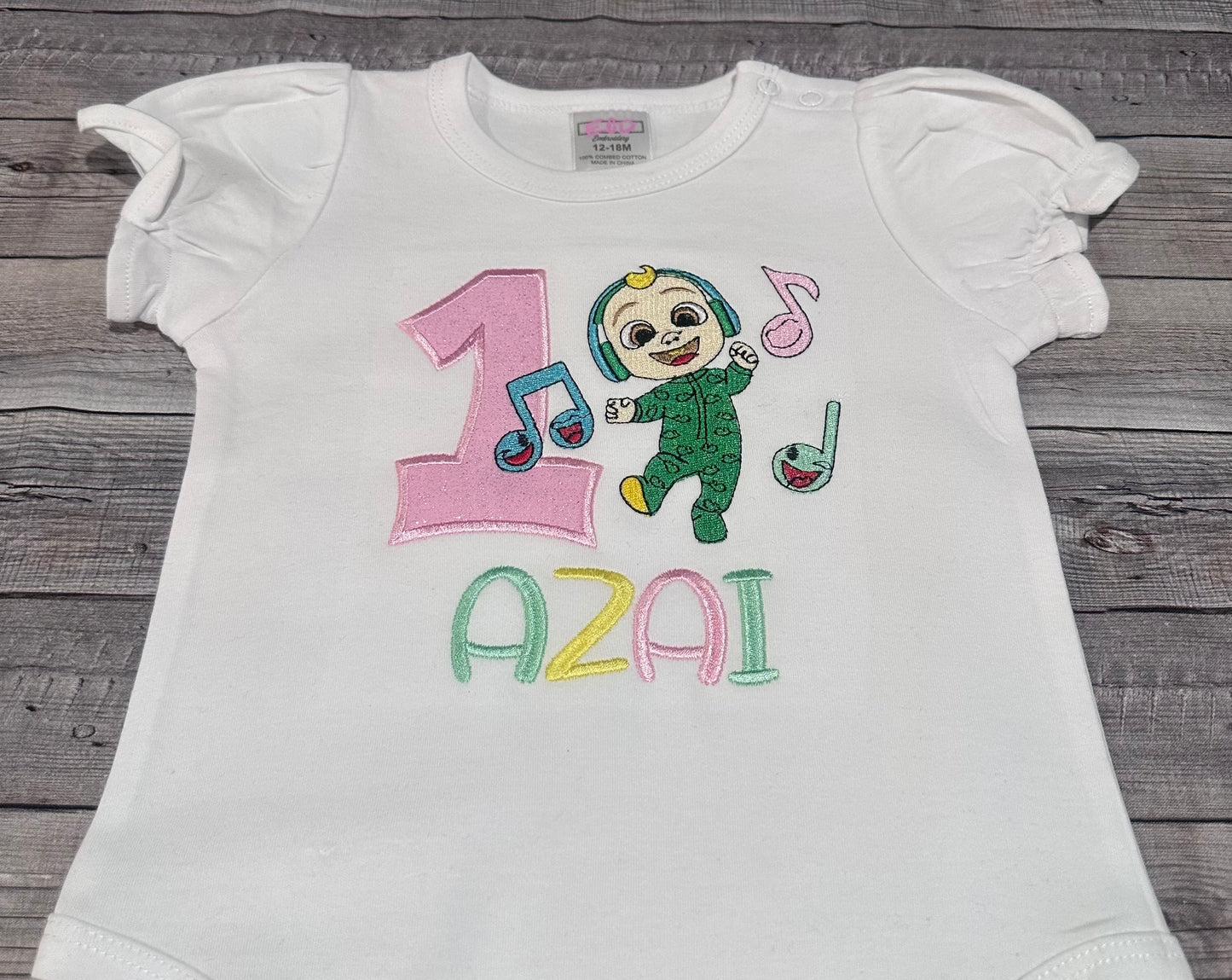 C0co-melon JJ birthday shirt for girls