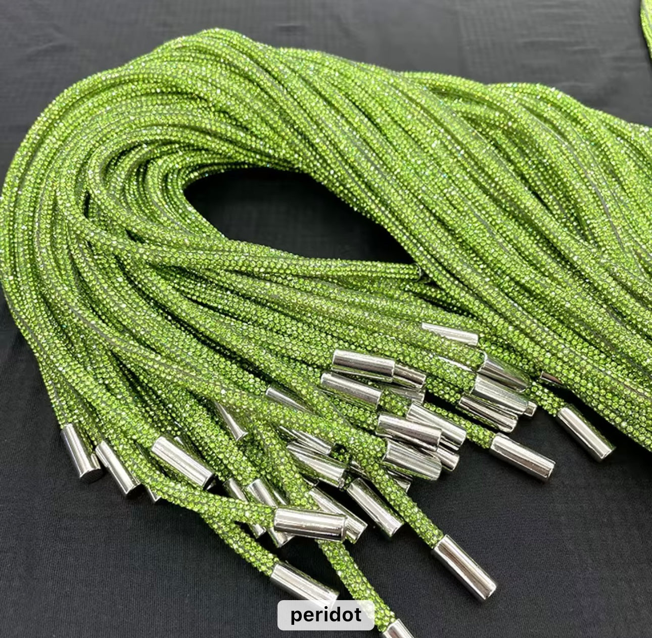 Rhinestone hoodie string/rope