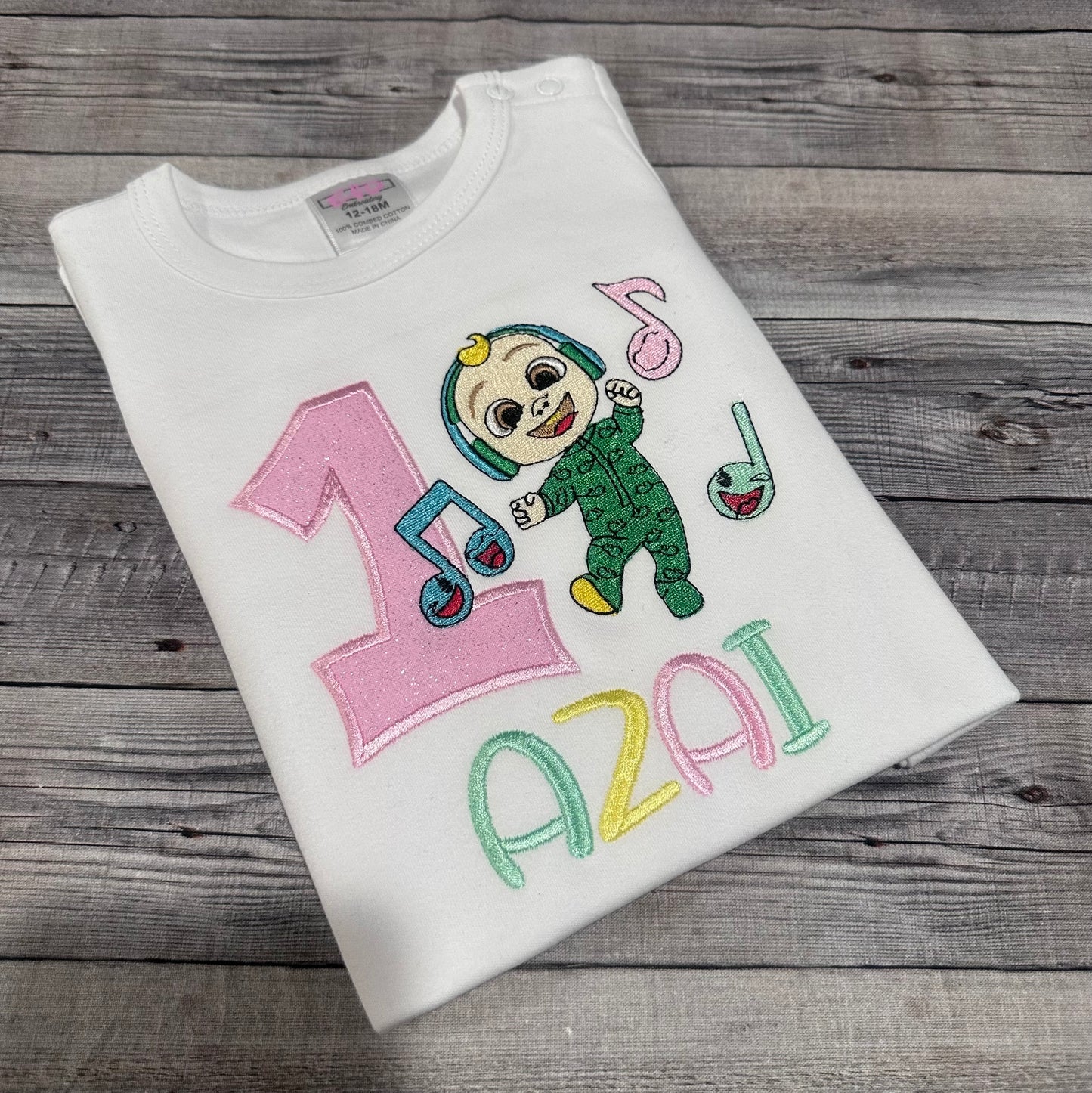 C0co-melon JJ birthday shirt for girls