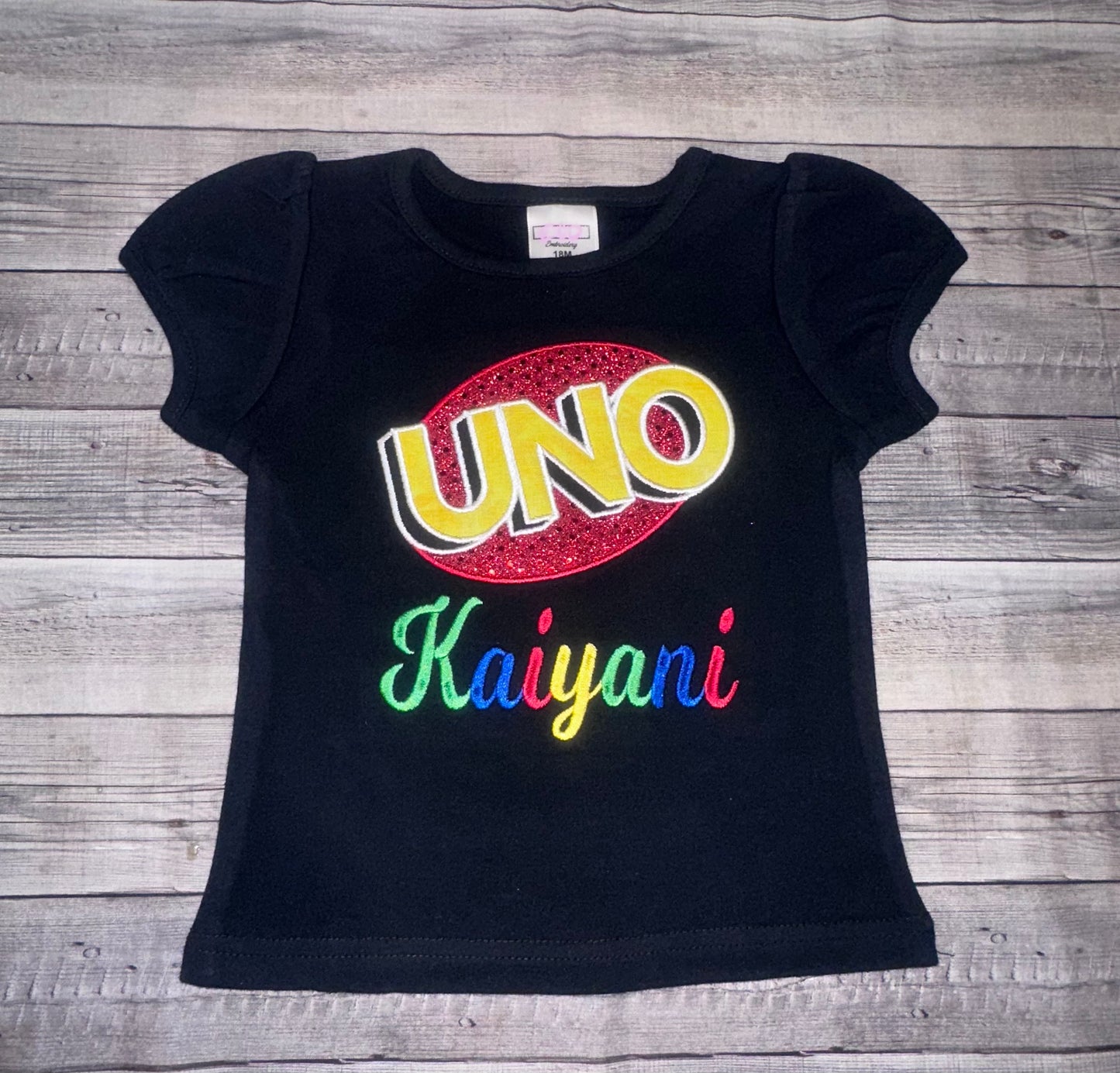 Uno birthday shirt for girls- 1st birthday
