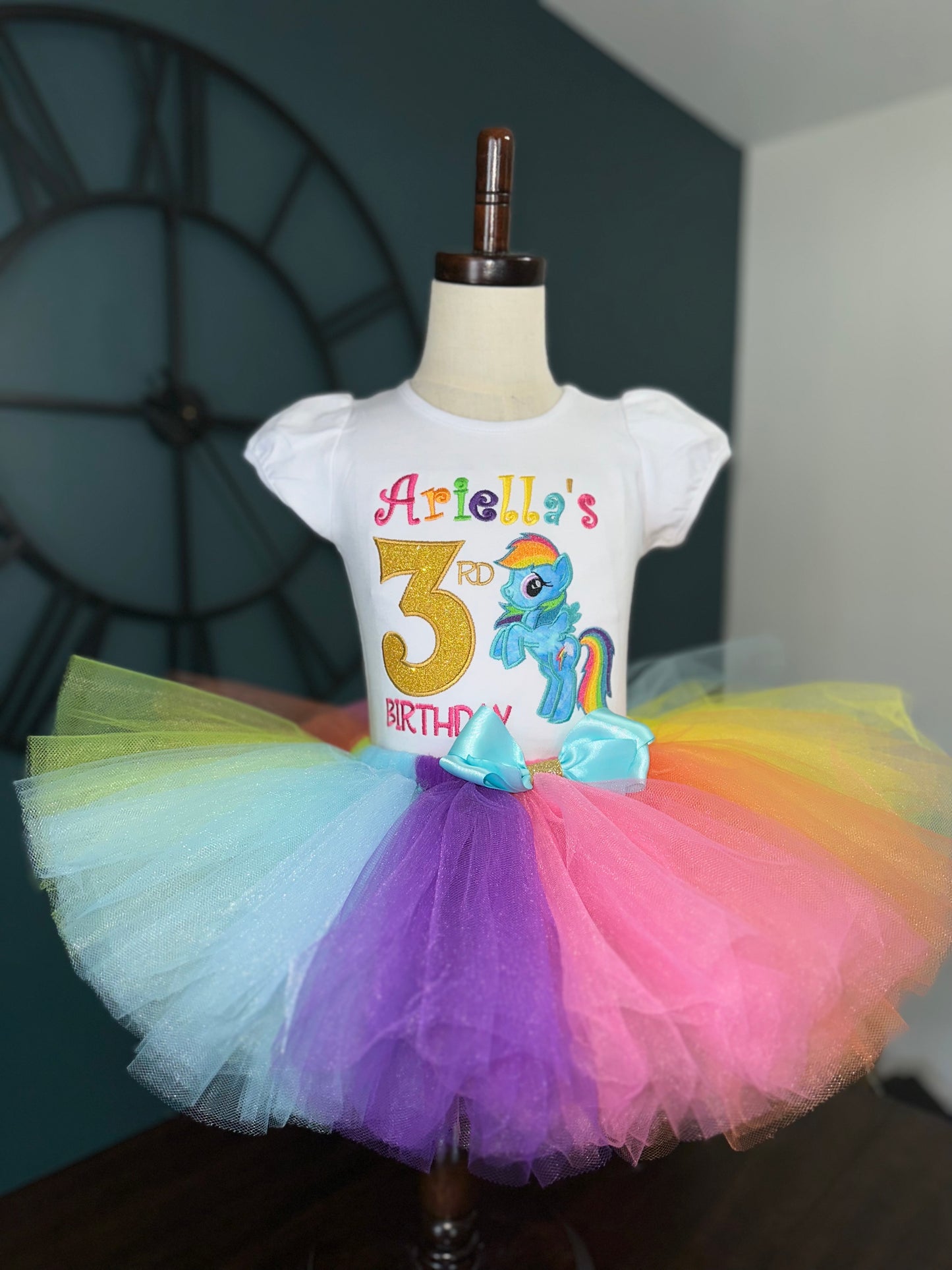 Personalized My Little Pony birthday outfit for girls