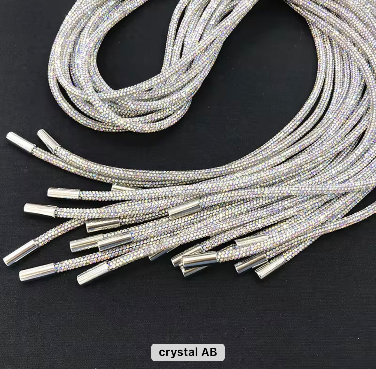 Rhinestone hoodie string/rope