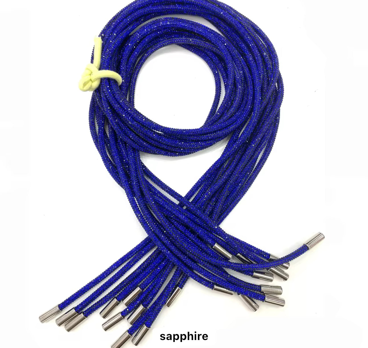 Rhinestone hoodie string/rope