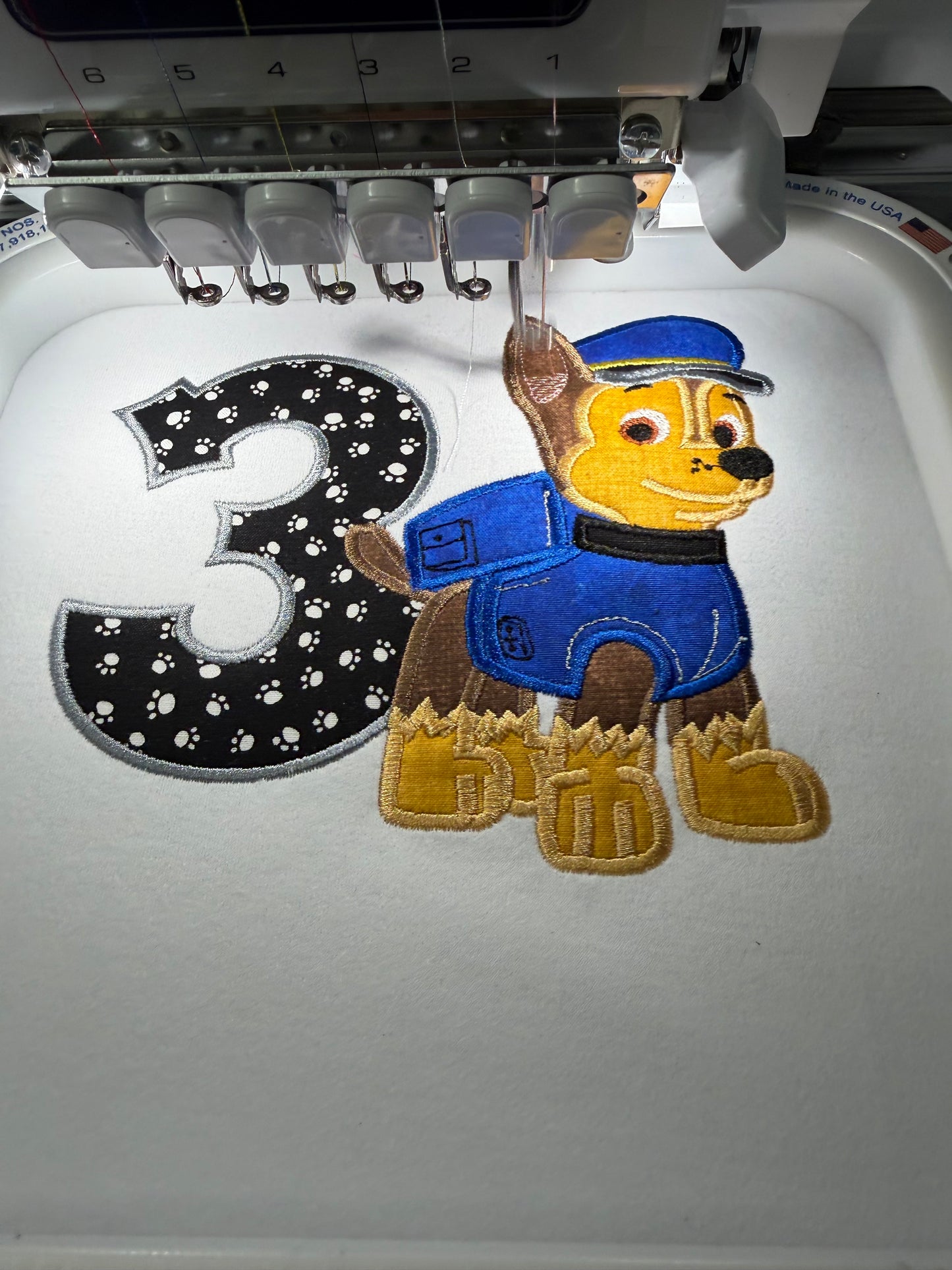 Personalized Paw Patrol Chase Birthday Outfit for Toddler Boys| Custom Name Shirt & Shorts Set