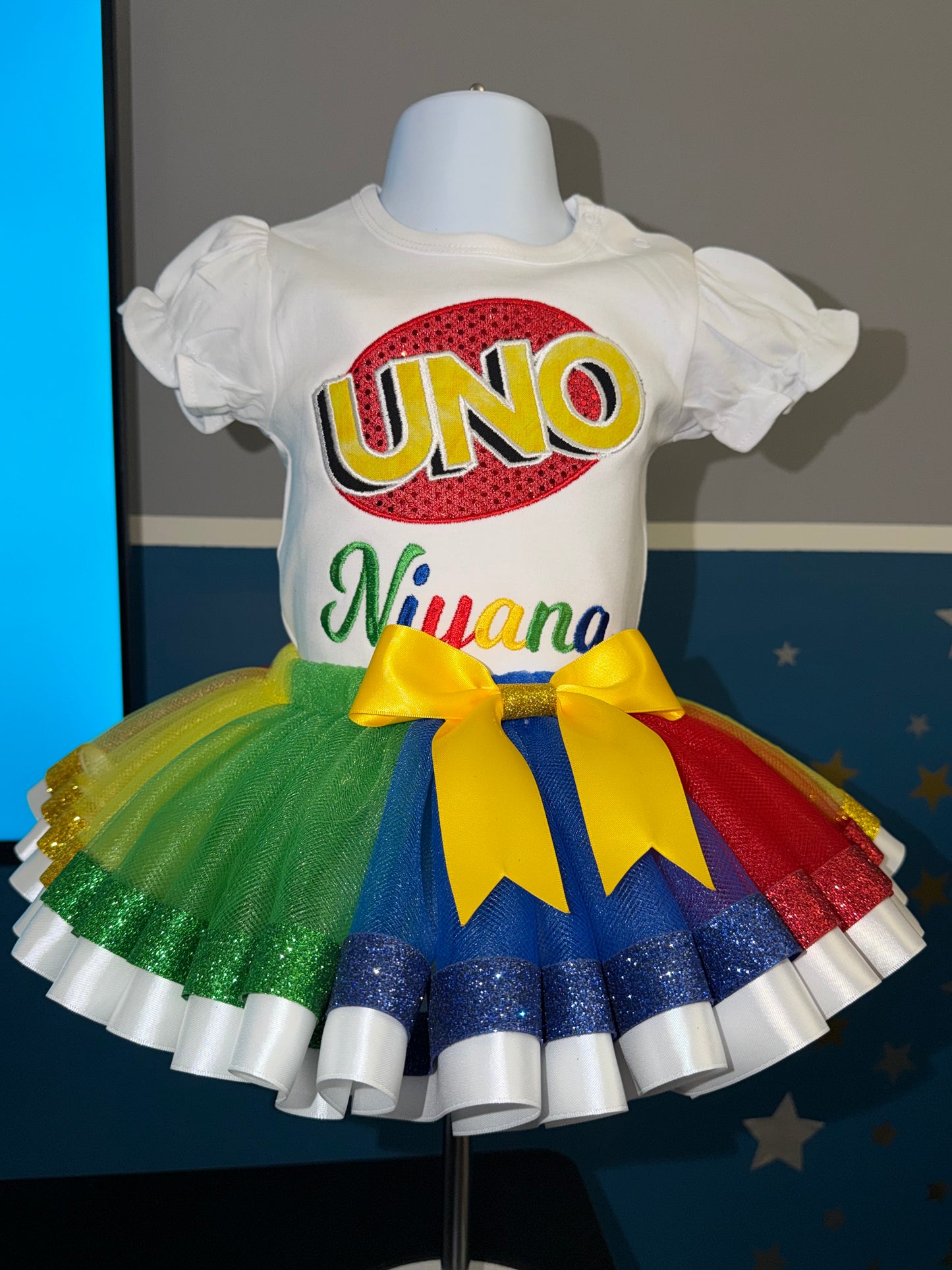 Personalized UNO Birthday Outfit for Girls | Custom 1st Birthday Outfit