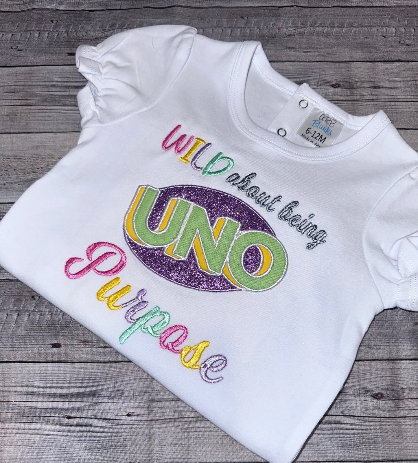 Wild about being Uno birthday outfit-pastel