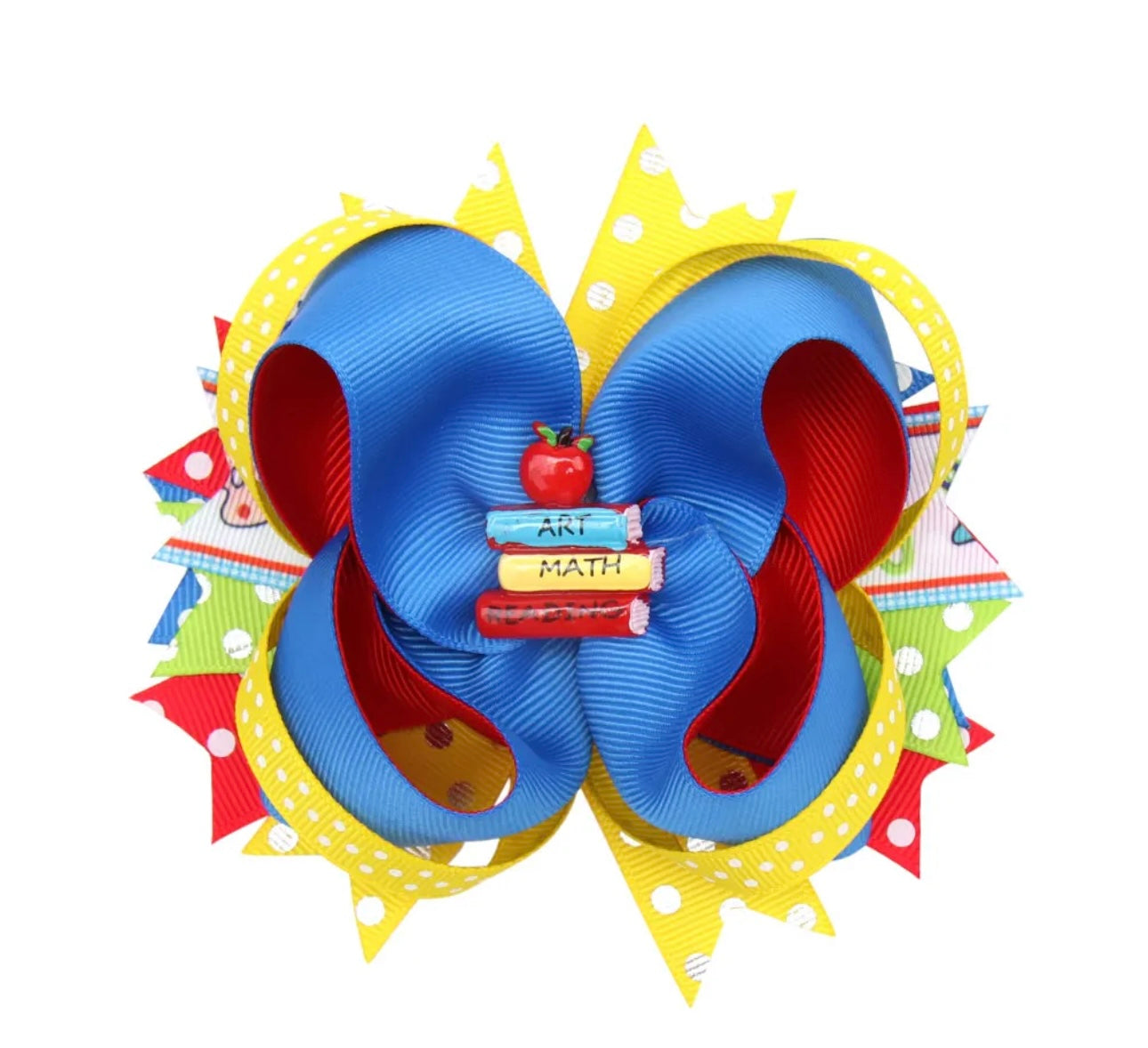 Back to school hairbow for girls