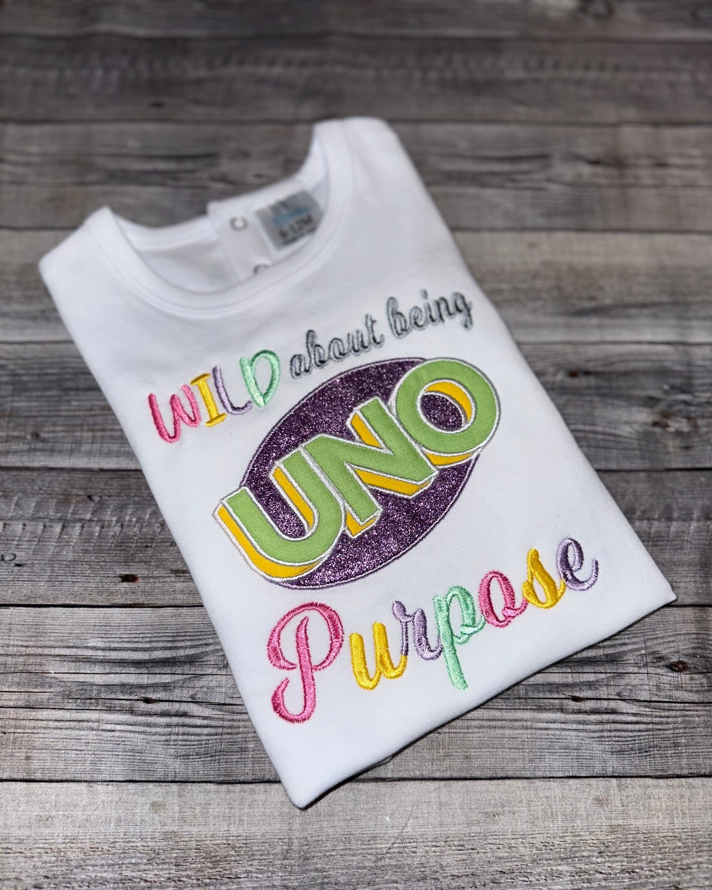 Wild about being Uno birthday outfit-pastel