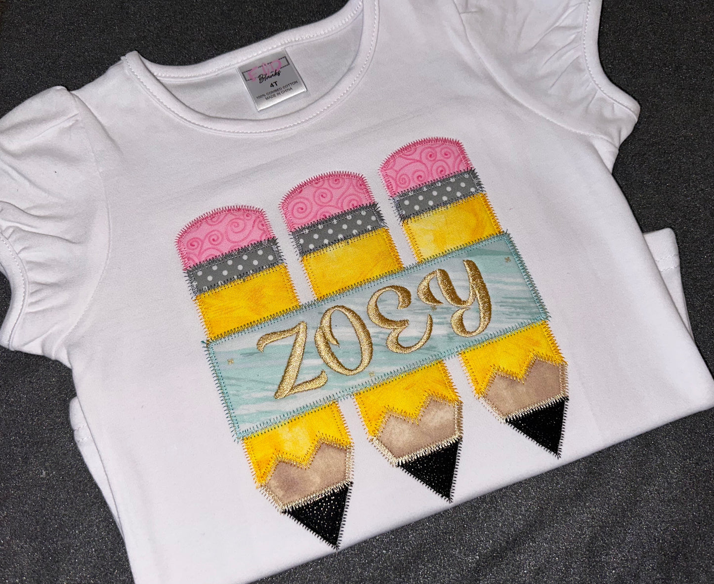 Back to School Pencil Shirt for girls