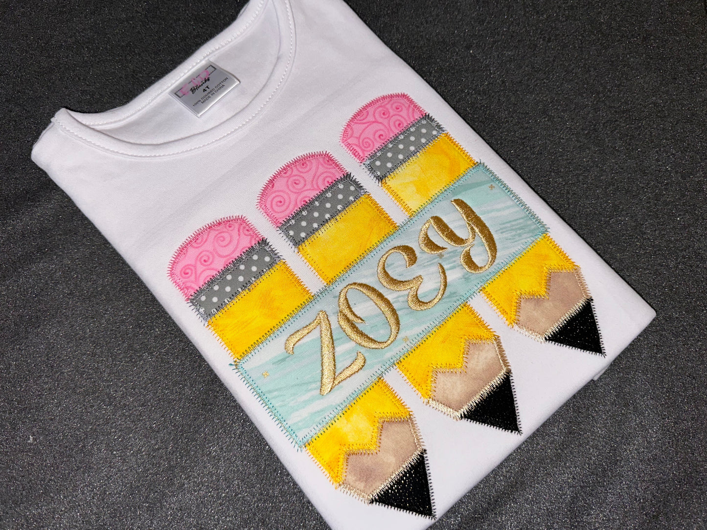 Back to School Pencil Shirt for girls