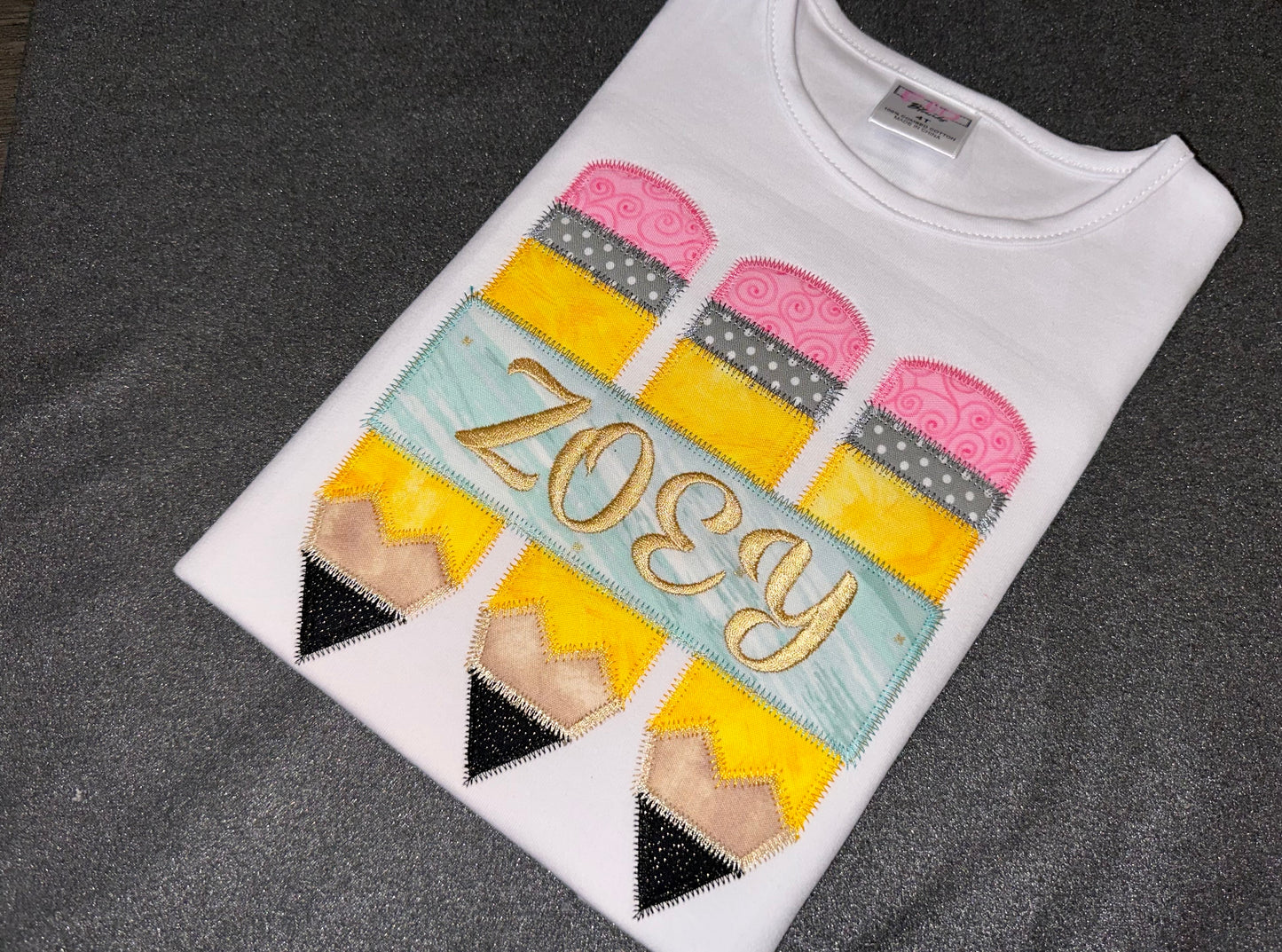 Back to School Pencil Shirt for girls
