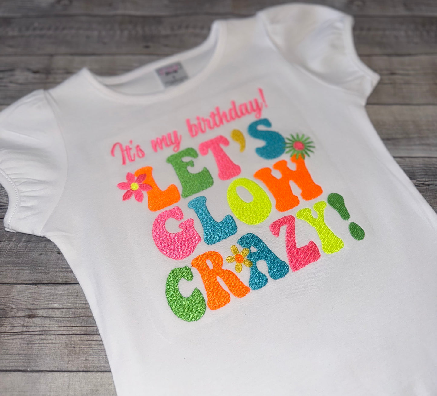 Let's Glow Crazy Birthday outfit|Glow party