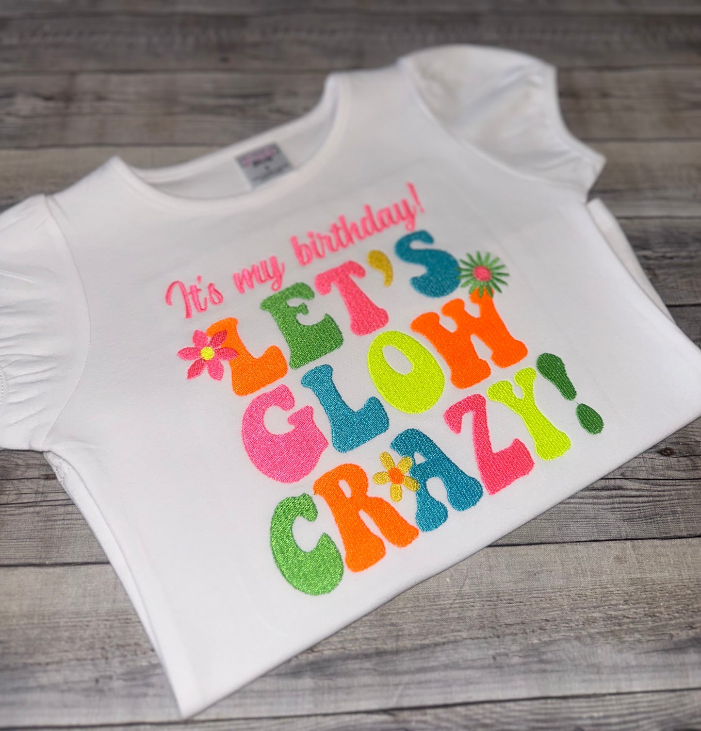 Let's Glow Crazy Birthday outfit|Glow party