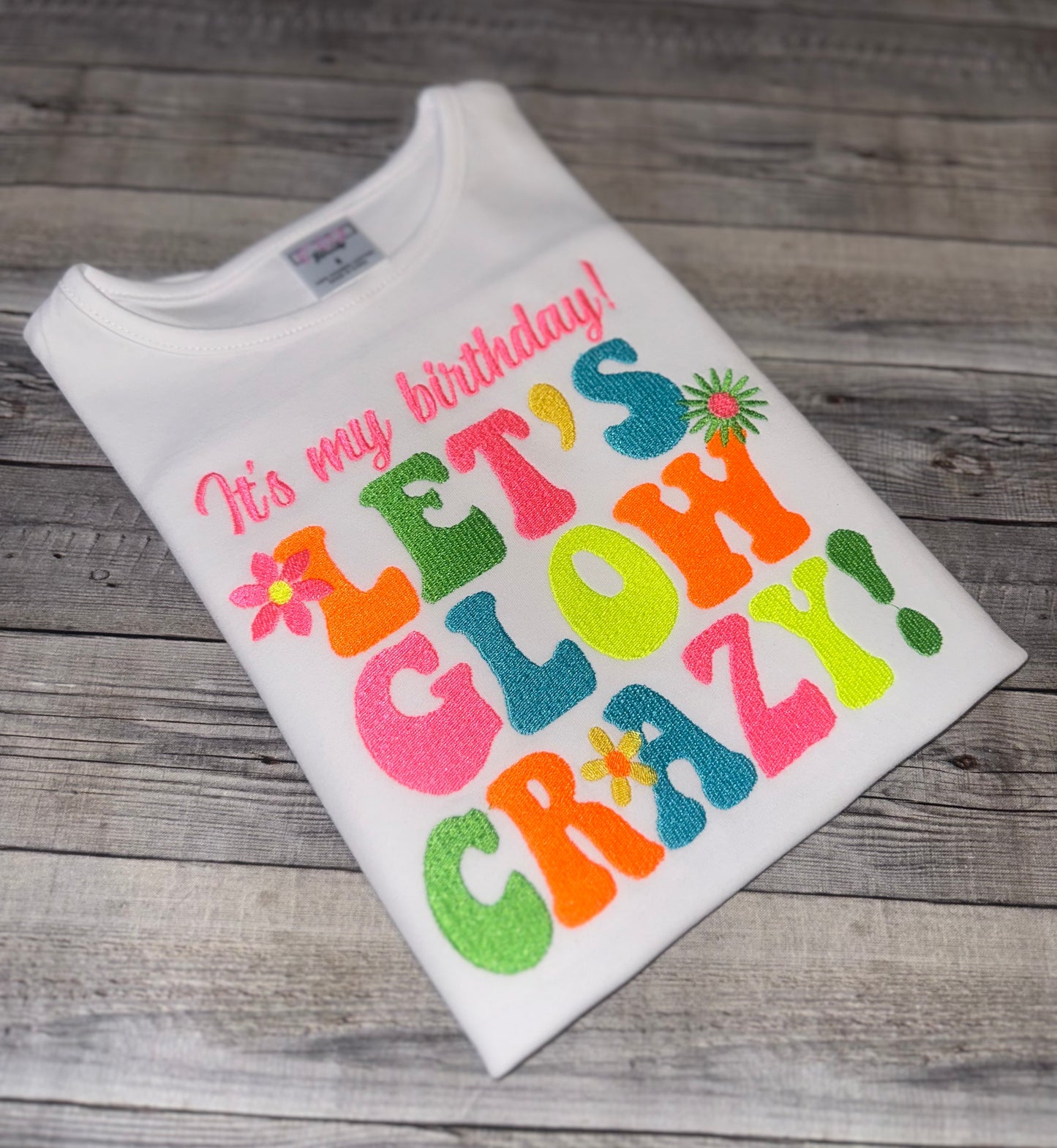 Let's Glow Crazy Birthday outfit|Glow party