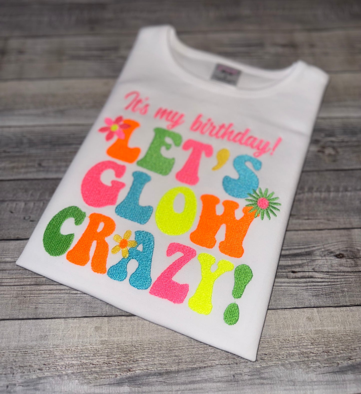 Let's Glow Crazy Birthday outfit|Glow party