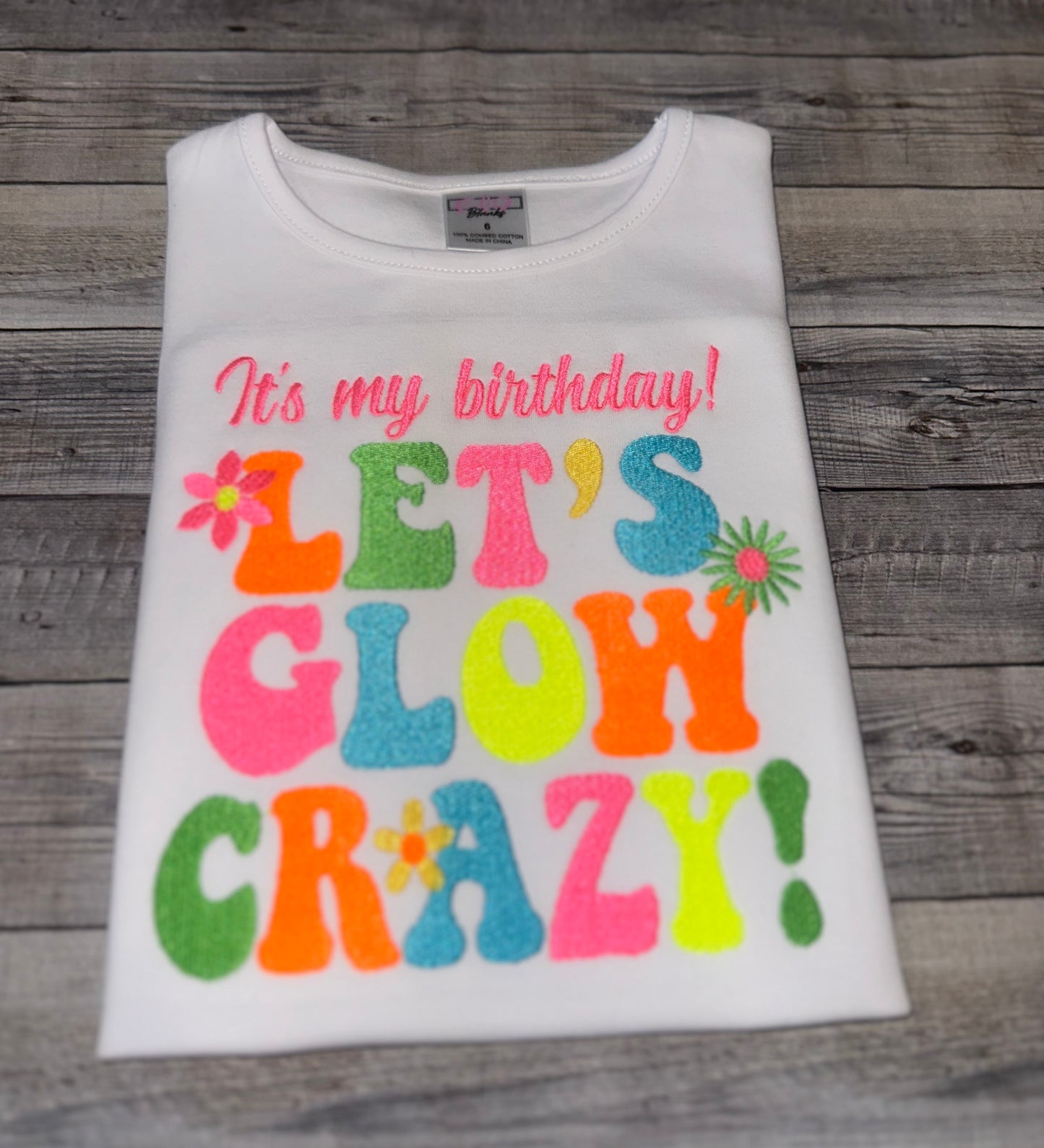 Let's Glow Crazy Birthday outfit|Glow party