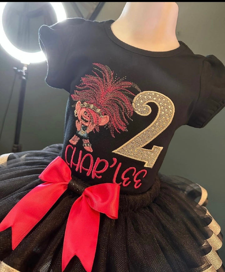 Rock Star Poppy 2nd Birthday Outfit