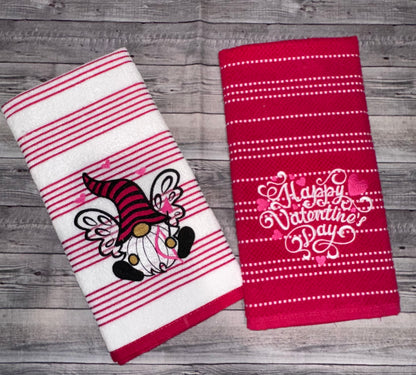 Valentine's Day towel set- ready to ship