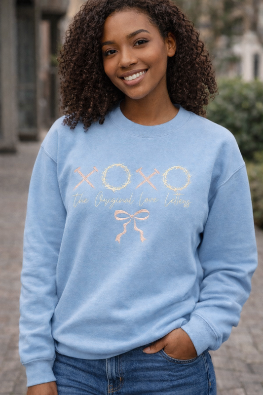 XOXO – The Original Love Letters Embroidered Sweatshirt | John 3:16