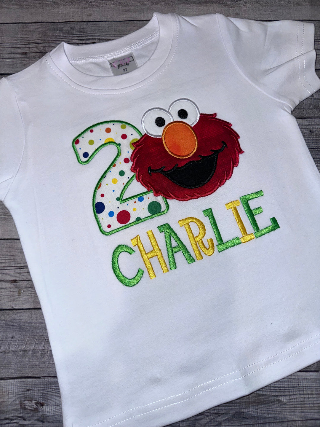 Personalized Red Monster Birthday shirt|Custom Elmo-Inspired Birthday shirt for boys