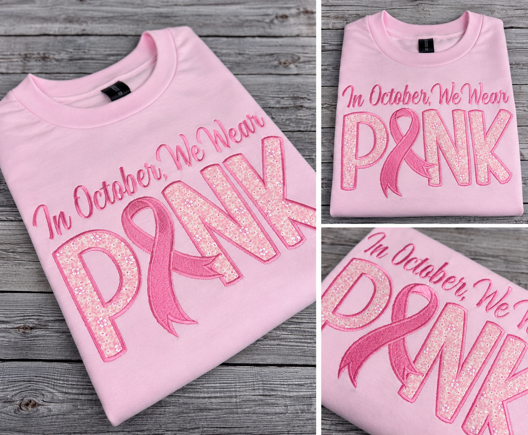 In October, We Wear Pink Tshirt
